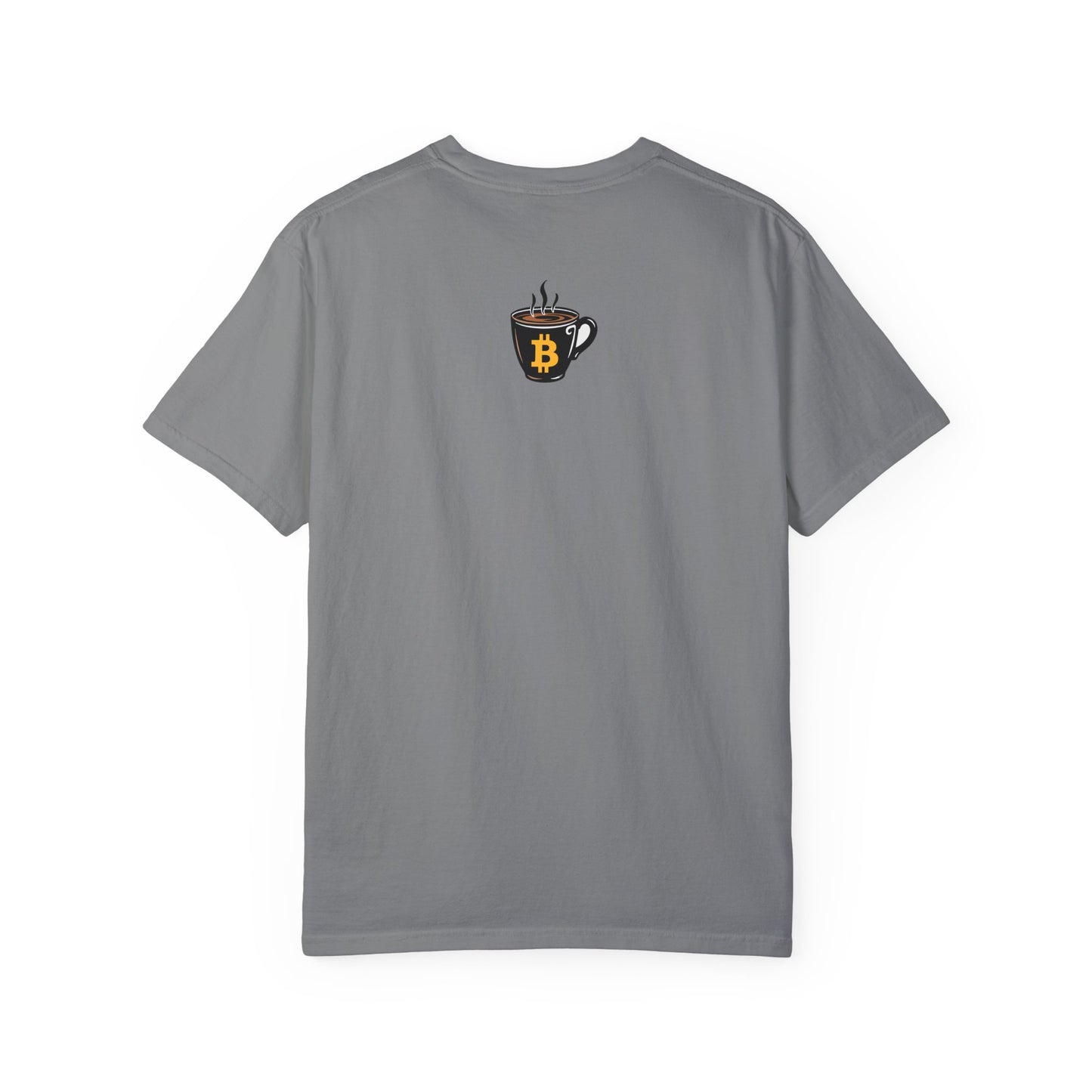 Bitcoin Crypto Coffee Unisex Tee, Cryptocurrency Tshirt, Bitcoin Lover Gift, Coffee Theme Shirt, Bitcoin Merch, Casual Top, Gift for Him,