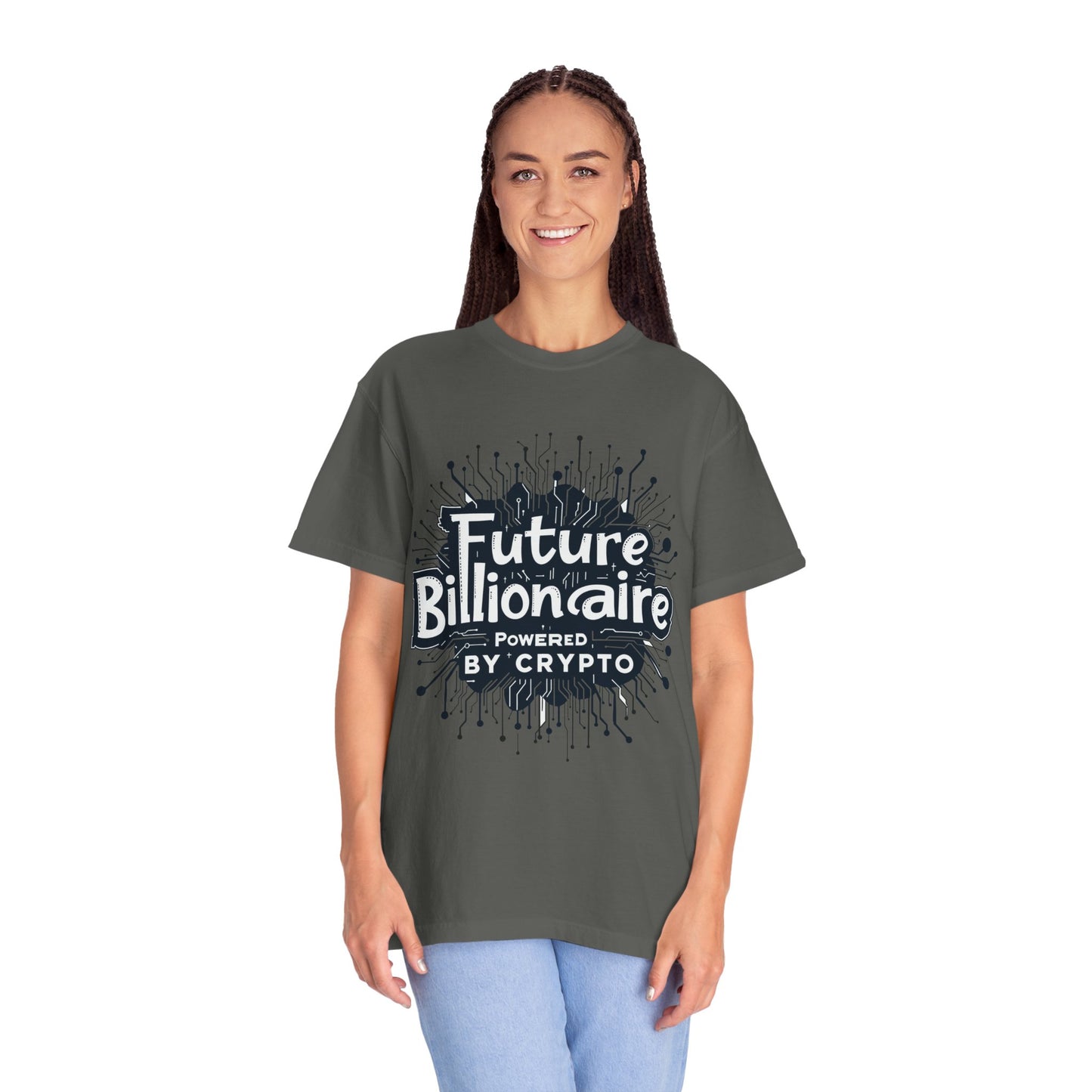 Future Billionaire By Crypto Unisex Garment-Dyed