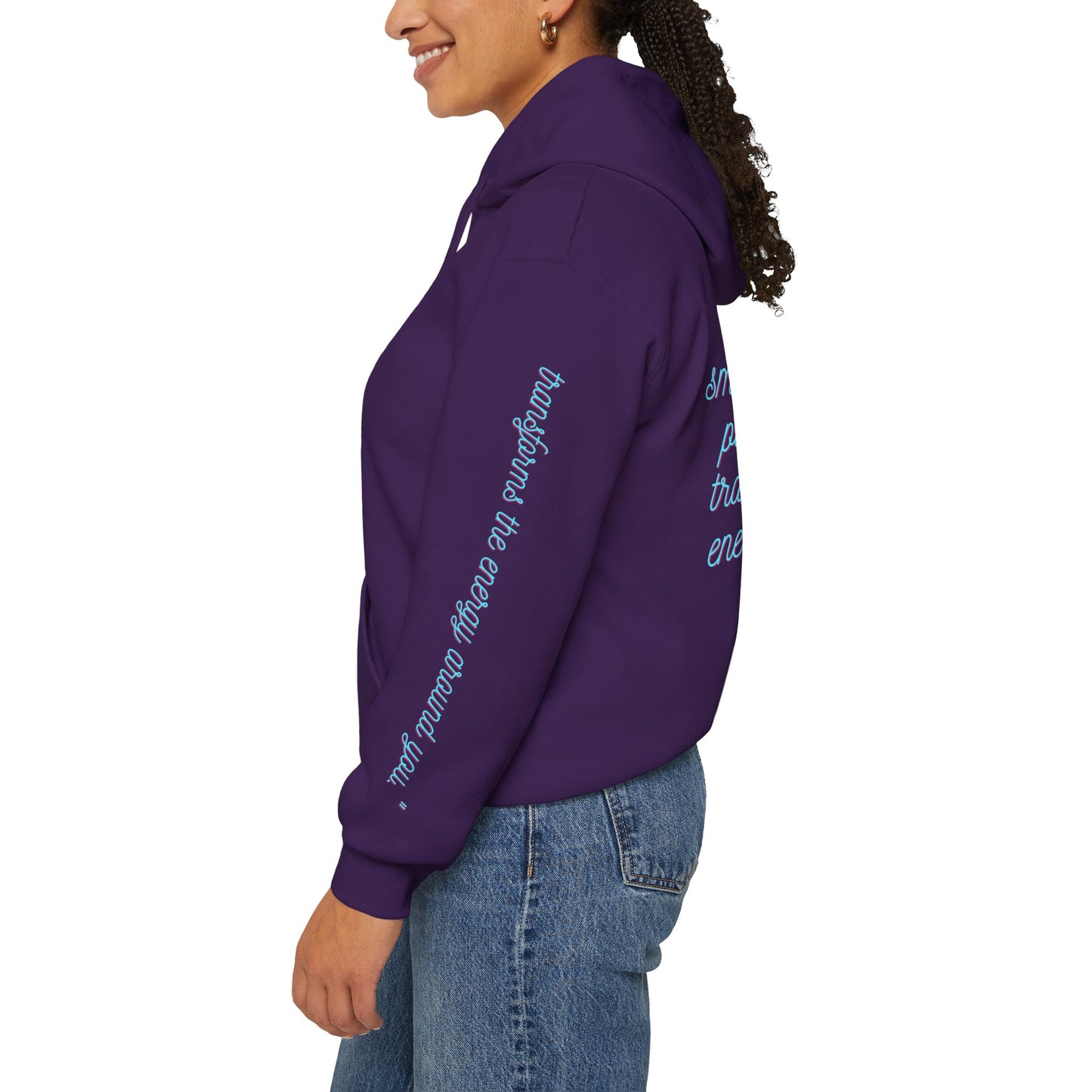 Floristic Hoodies - Genuine Smile Positive Energy Heavy Blend Hoodie