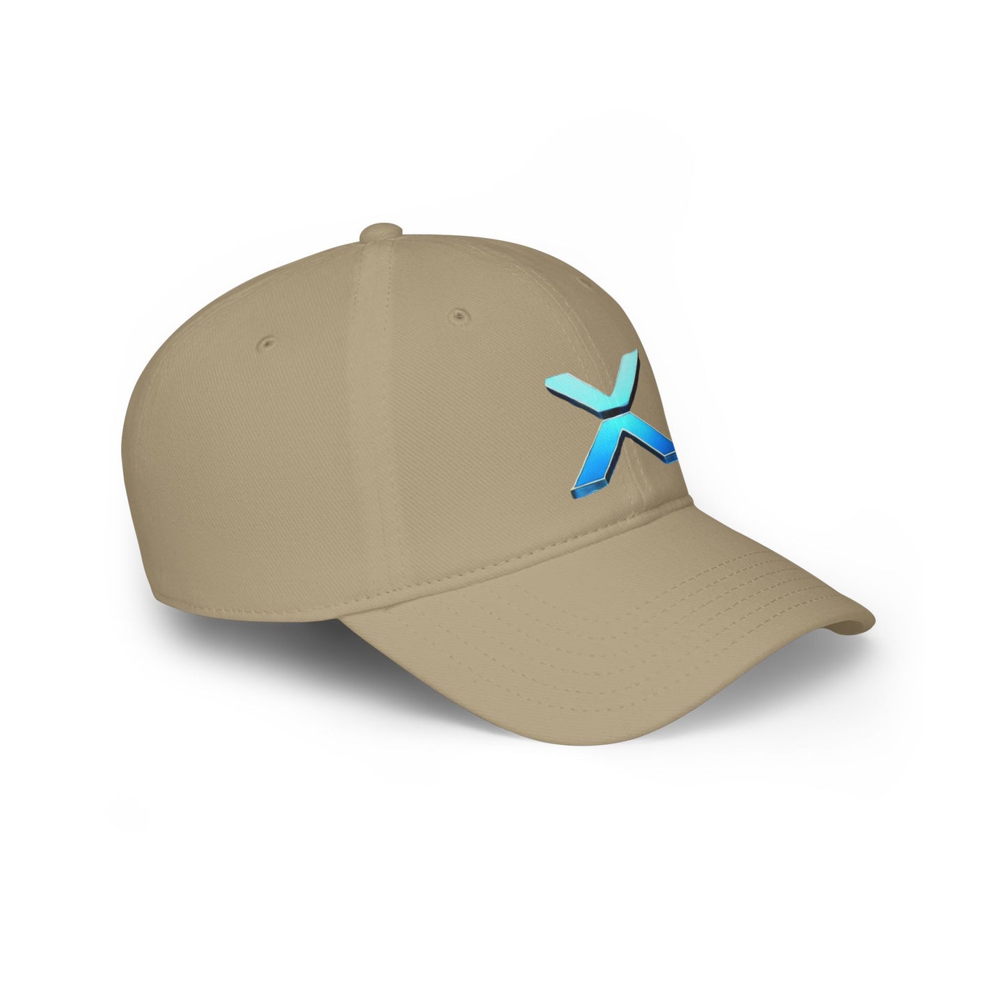 Low Profile Baseball Cap with Blue X Logo - Perfect for Casual Days and Outdoor Events