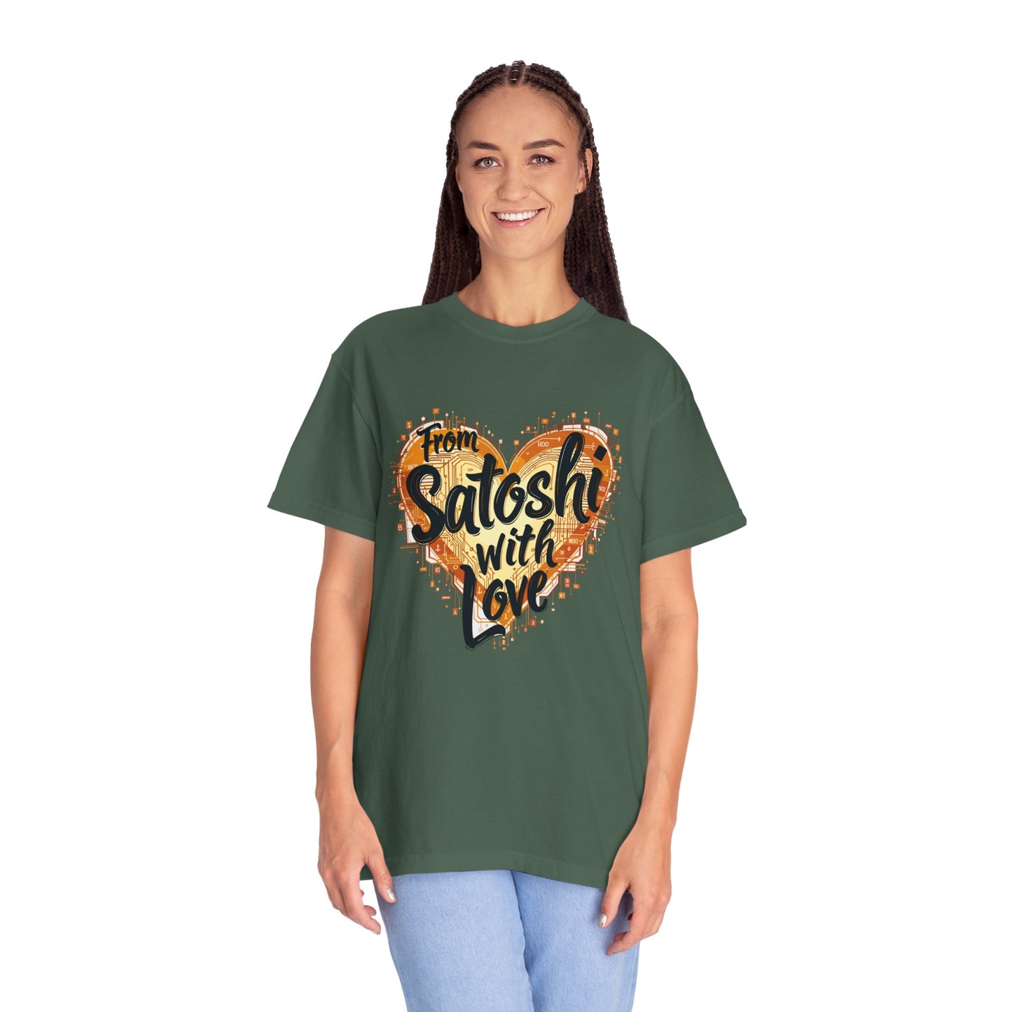 Bitcoin Satoshi Love Unisex Shirt, Cryptocurrency Tee, Crypto HODL T-shirt, Blockchain Gift, Digital Currency Apparel