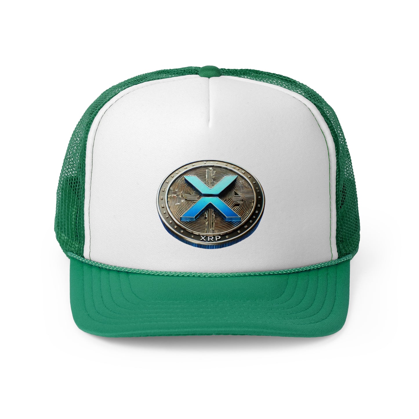 XRP Cryptocurrency Trucker Cap - Stylish Mesh Hat for Crypto Enthusiasts