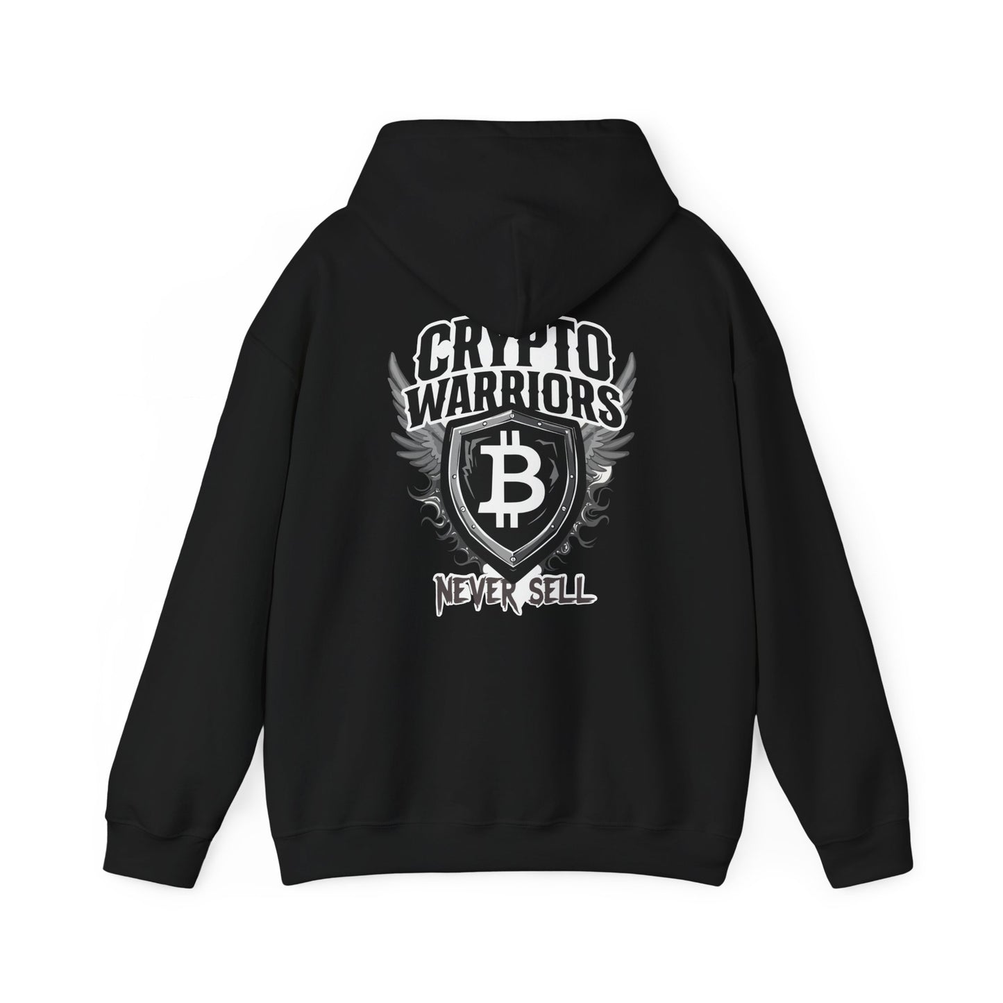 Crypto Warriors Unisex Heavy Blend™ Hoodie - Never Sell Design