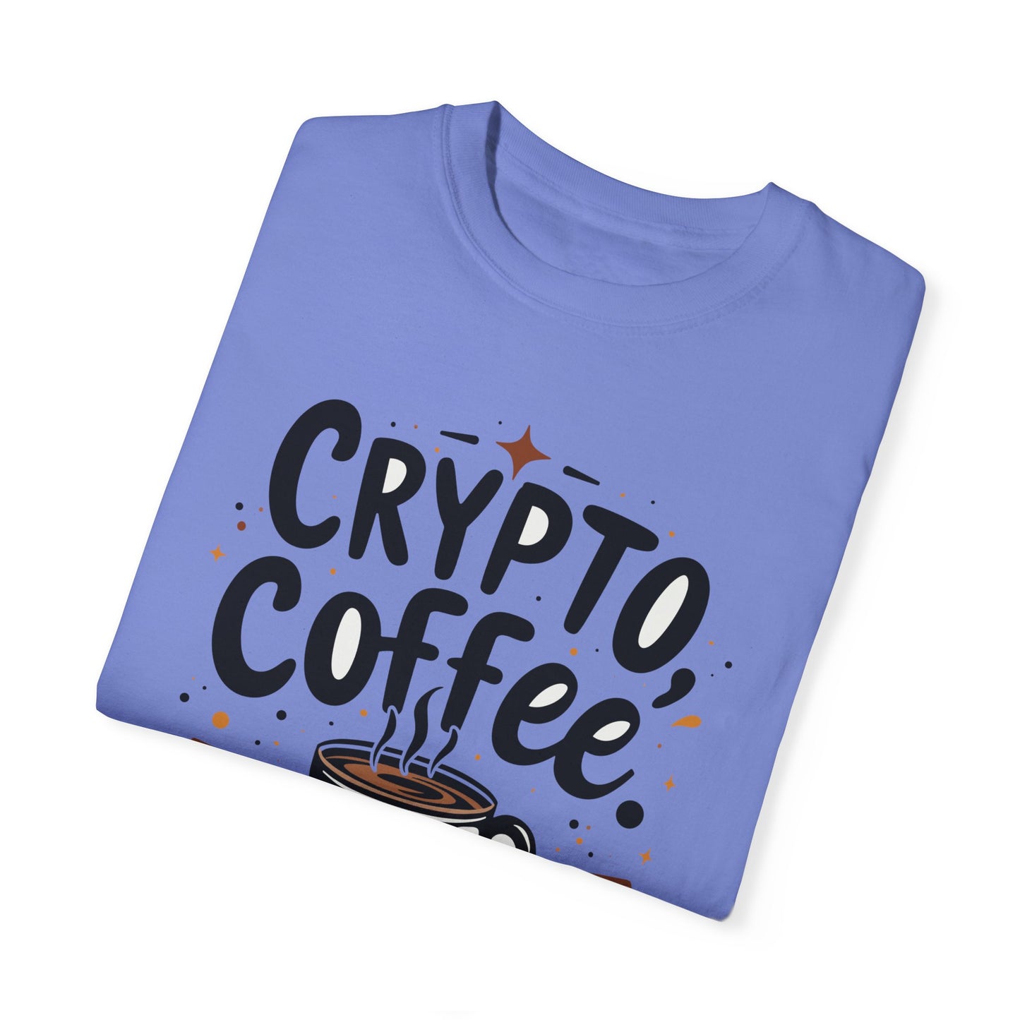 Bitcoin Crypto Coffee Unisex Tee, Cryptocurrency Tshirt, Bitcoin Lover Gift, Coffee Theme Shirt, Bitcoin Merch, Casual Top, Gift for Him,