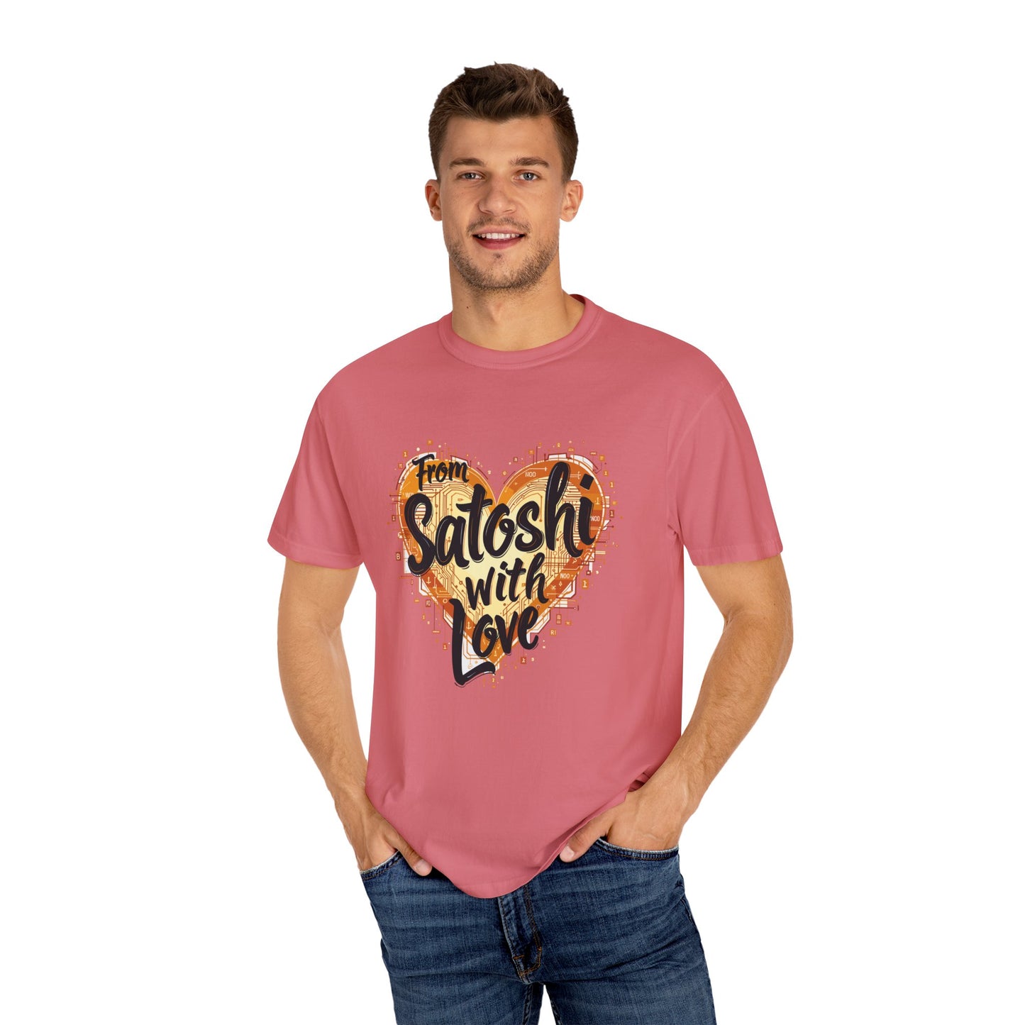 Bitcoin Satoshi Love Unisex Shirt, Cryptocurrency Tee, Crypto HODL T-shirt, Blockchain Gift, Digital Currency Apparel