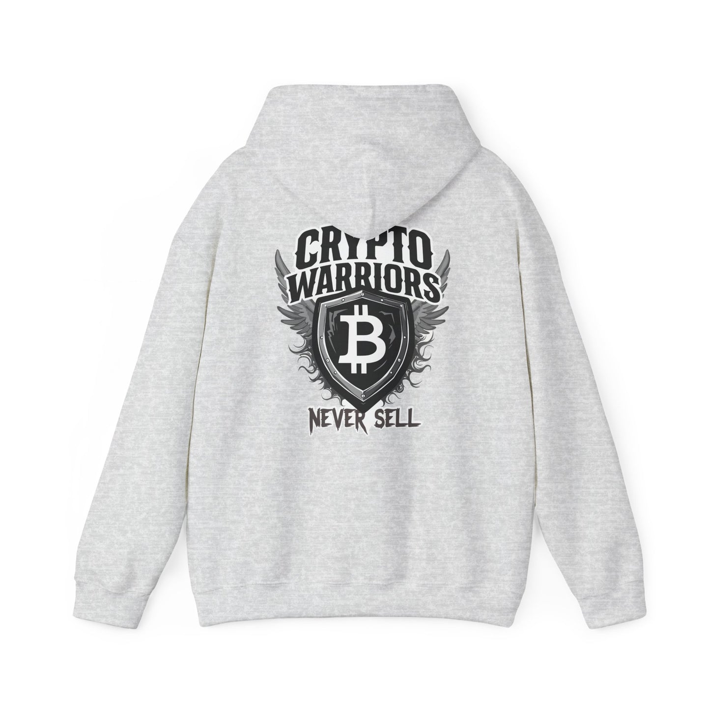 Crypto Warriors Unisex Heavy Blend™ Hoodie - Never Sell Design