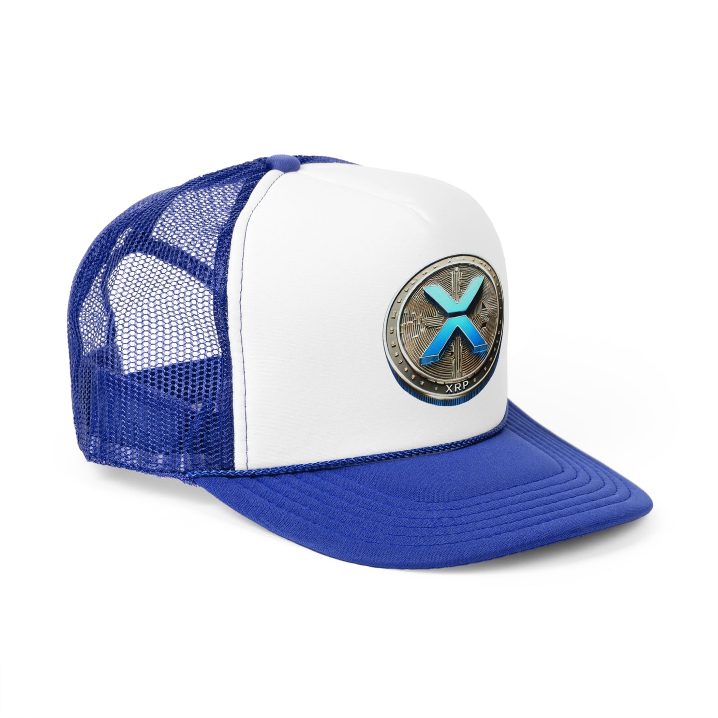 XRP Cryptocurrency Trucker Cap - Stylish Mesh Hat for Crypto Enthusiasts