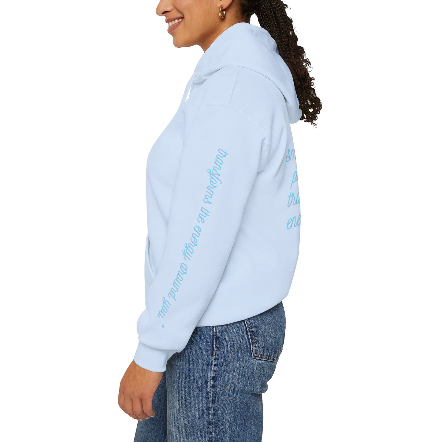 Floristic Hoodies - Genuine Smile Positive Energy Heavy Blend Hoodie