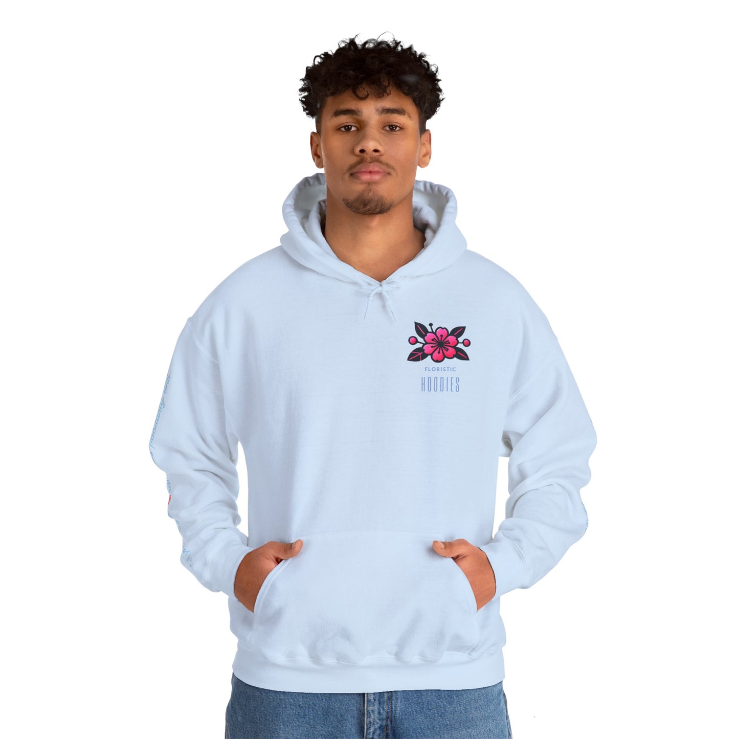 Floristic Hoodies - Genuine Smile Positive Energy Heavy Blend Hoodie