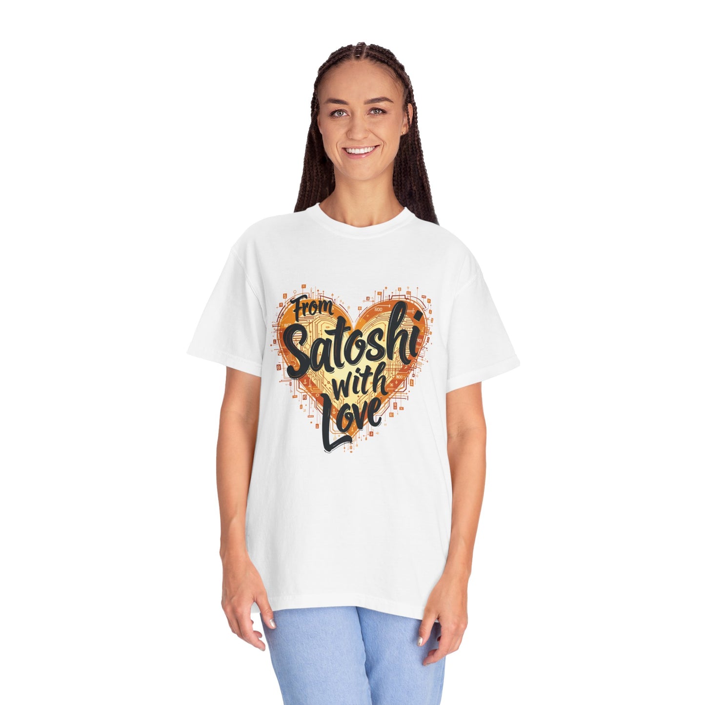 Bitcoin Satoshi Love Unisex Shirt, Cryptocurrency Tee, Crypto HODL T-shirt, Blockchain Gift, Digital Currency Apparel