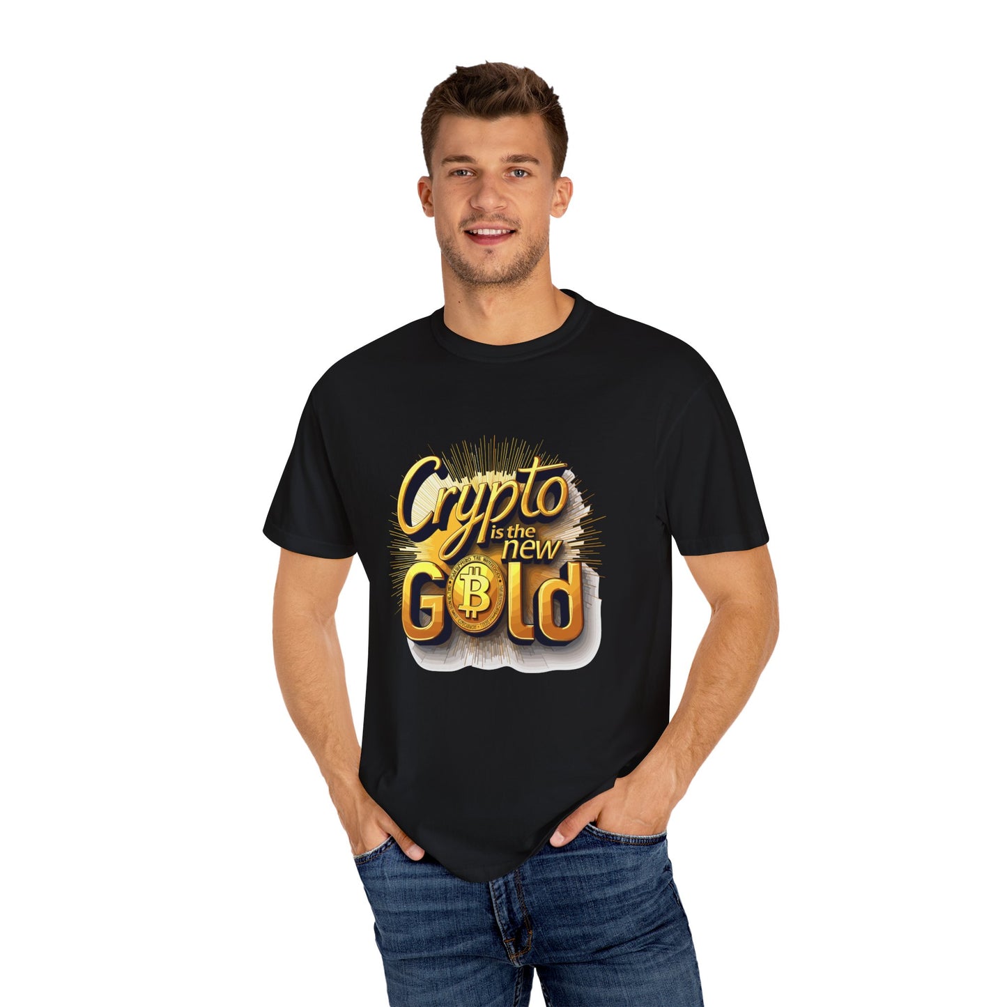 Bitcoin Crypto Gold Unisex T-shirt