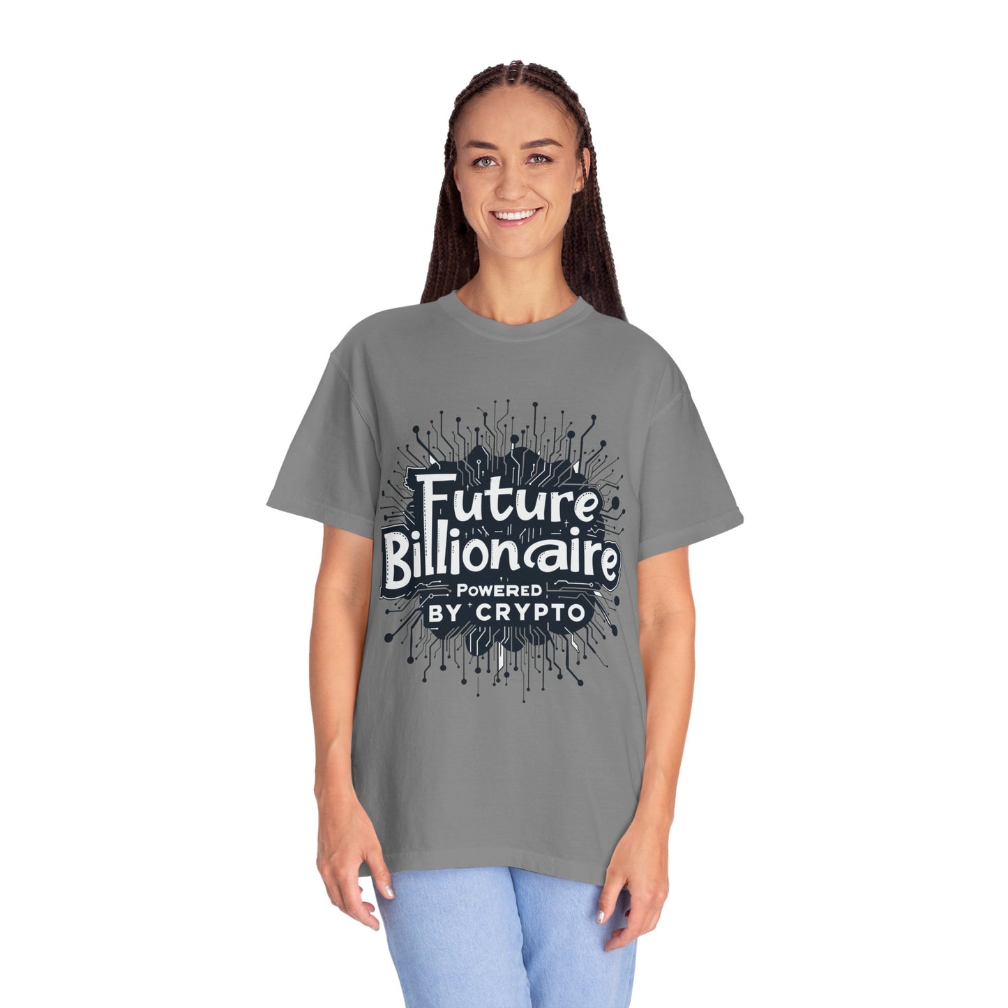 Future Billionaire By Crypto Unisex Garment-Dyed