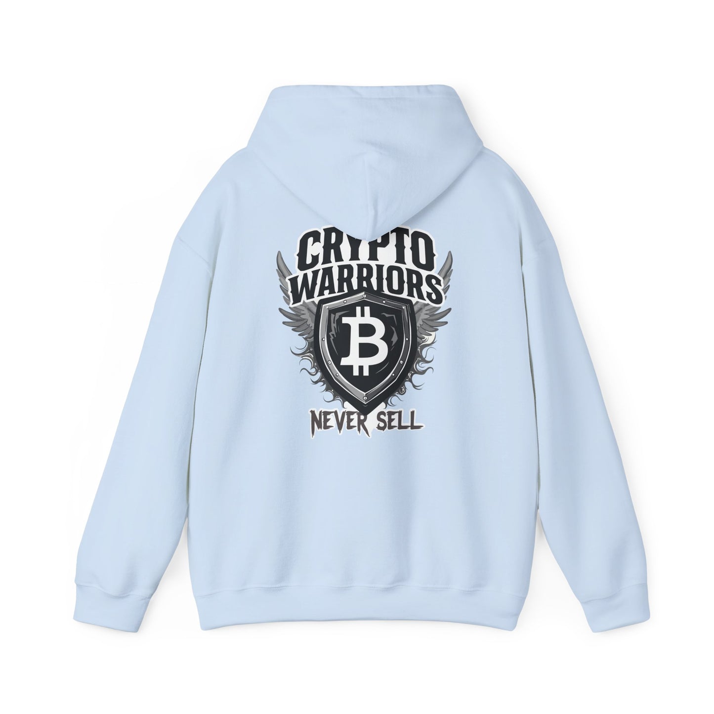 Crypto Warriors Unisex Heavy Blend™ Hoodie - Never Sell Design