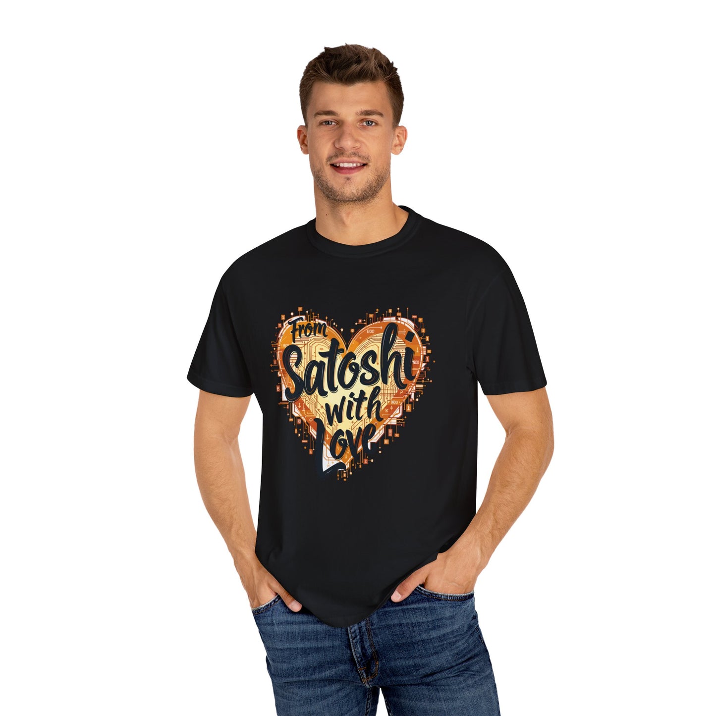 Bitcoin Satoshi Love Unisex Shirt, Cryptocurrency Tee, Crypto HODL T-shirt, Blockchain Gift, Digital Currency Apparel