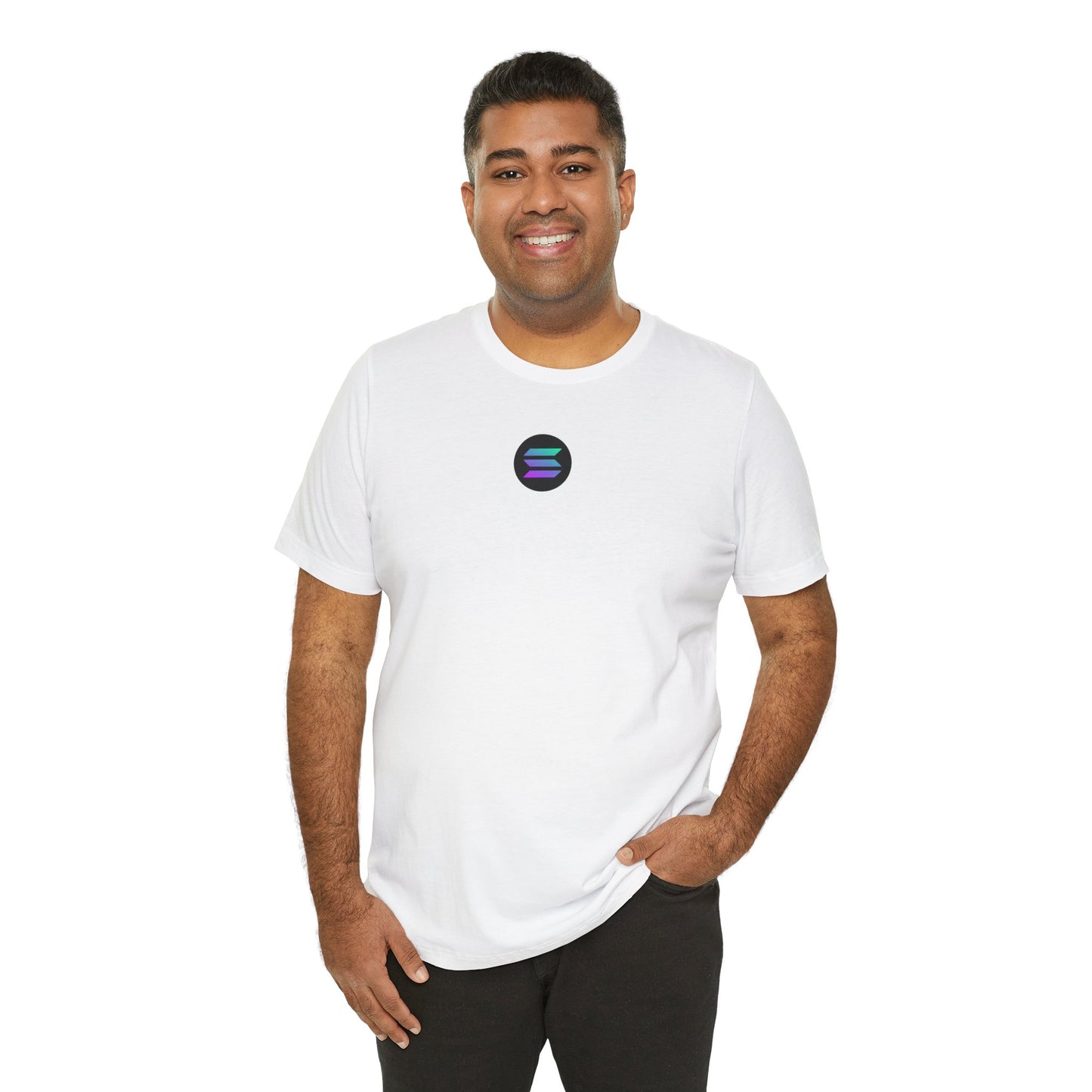 Solana Blockchain Tee, Unisex Jersey Short Sleeve Shirt, Crypto Gift, Decentralized Computing Top