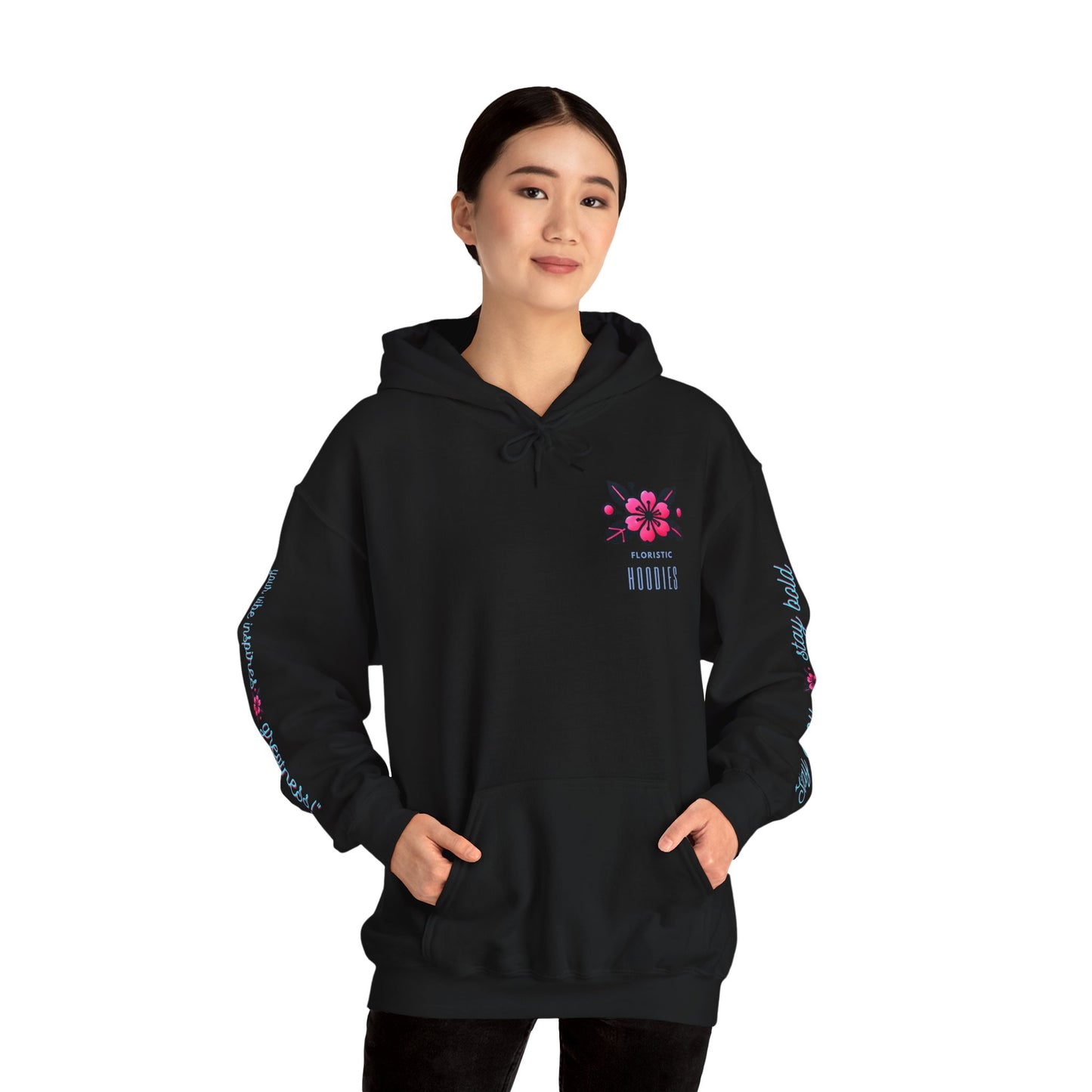 Floristic Hoodies - Stay Cozy and Bold Unisex Hooded Sweatshirt