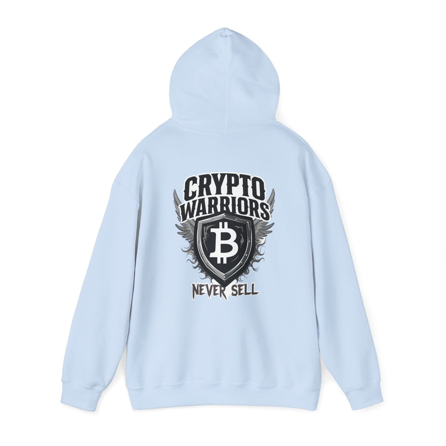 Crypto Warriors Unisex Heavy Blend™ Hoodie - Never Sell Design