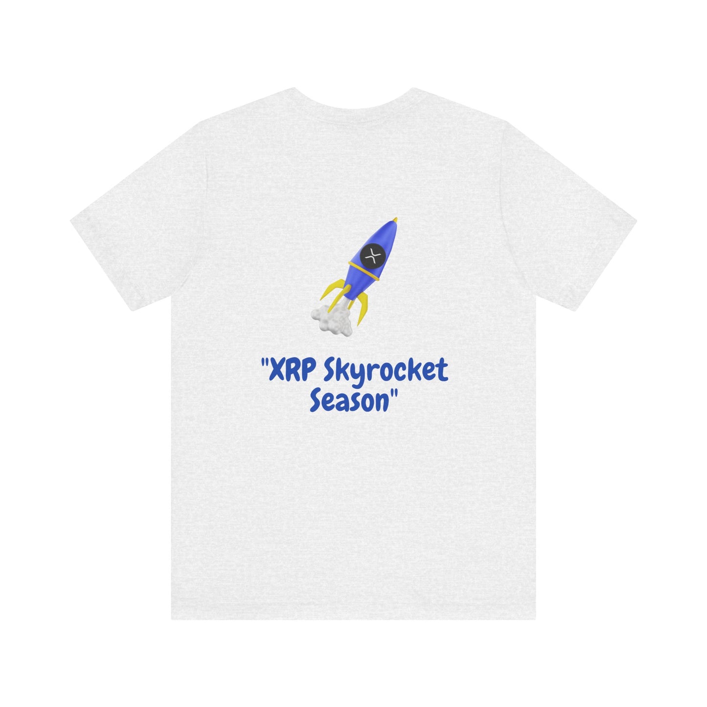 XRP Sky Rocket Unisex Tee, Crypto Currency Shirt, Beginning of New World Top, Finance Market T-Shirt, Digital Money Gift, Trading Gift Shirt