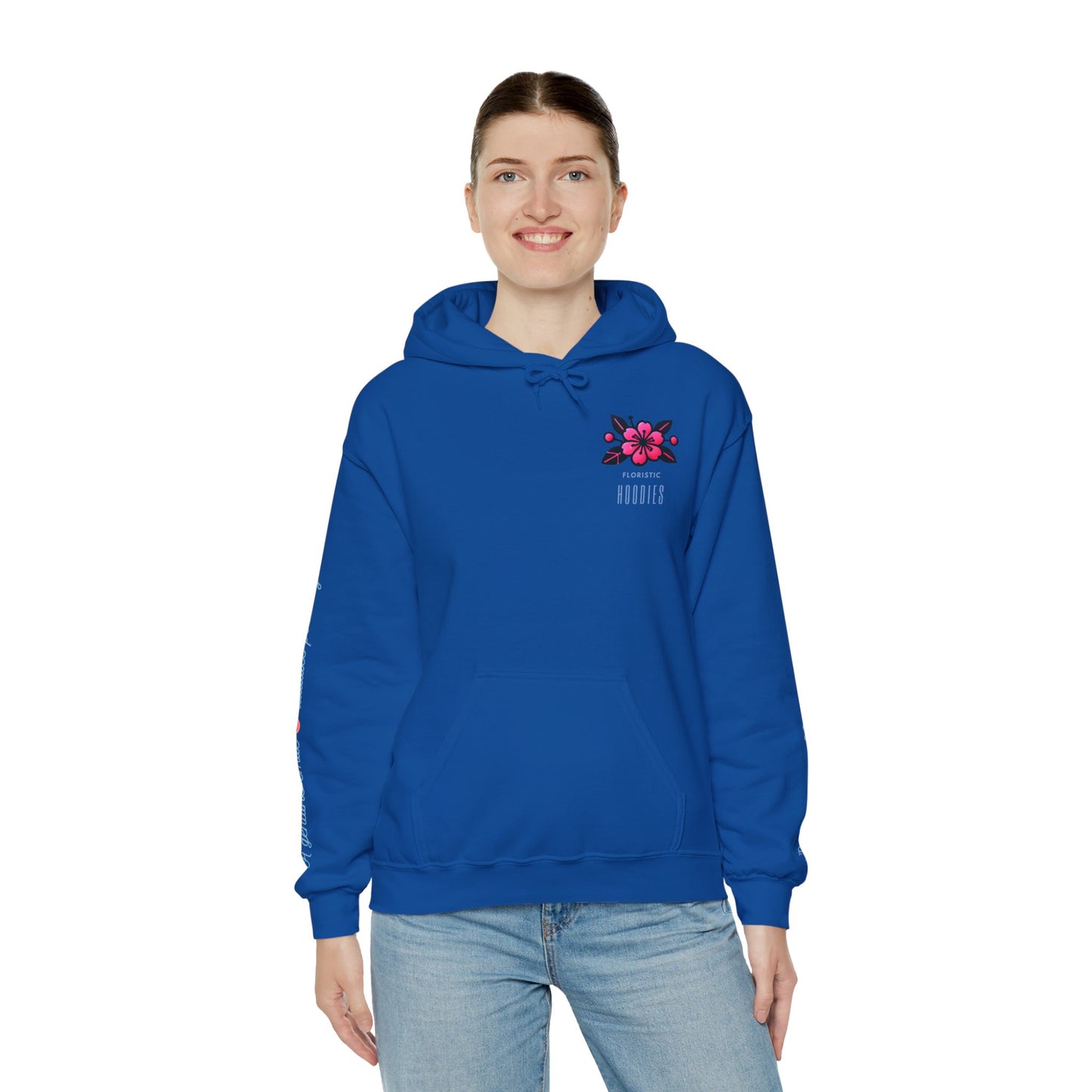 Floristic Hoodies - Genuine Smile Positive Energy Heavy Blend Hoodie