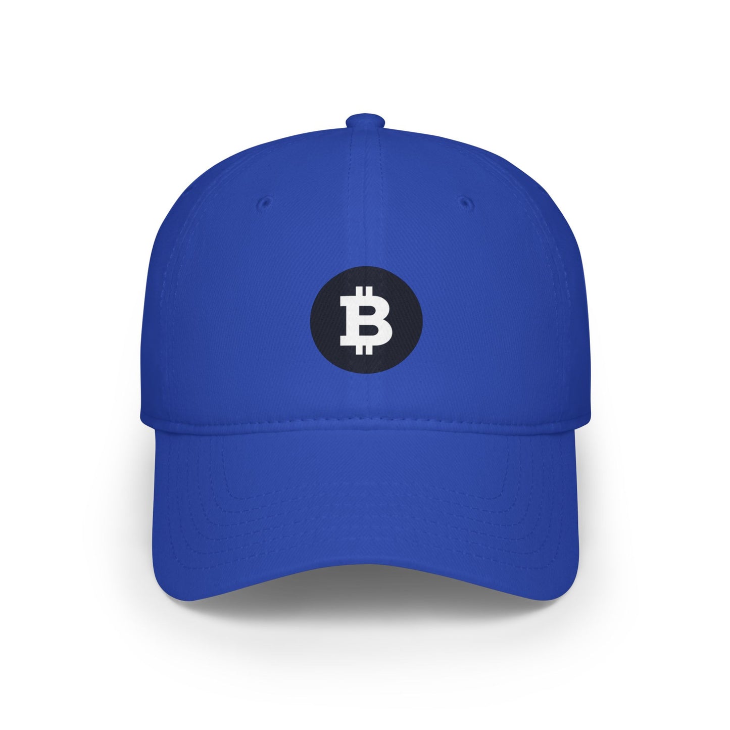 Bitcoin Low Profile Baseball Cap - Casual Red Hat for Cryptocurrency Enthusiasts