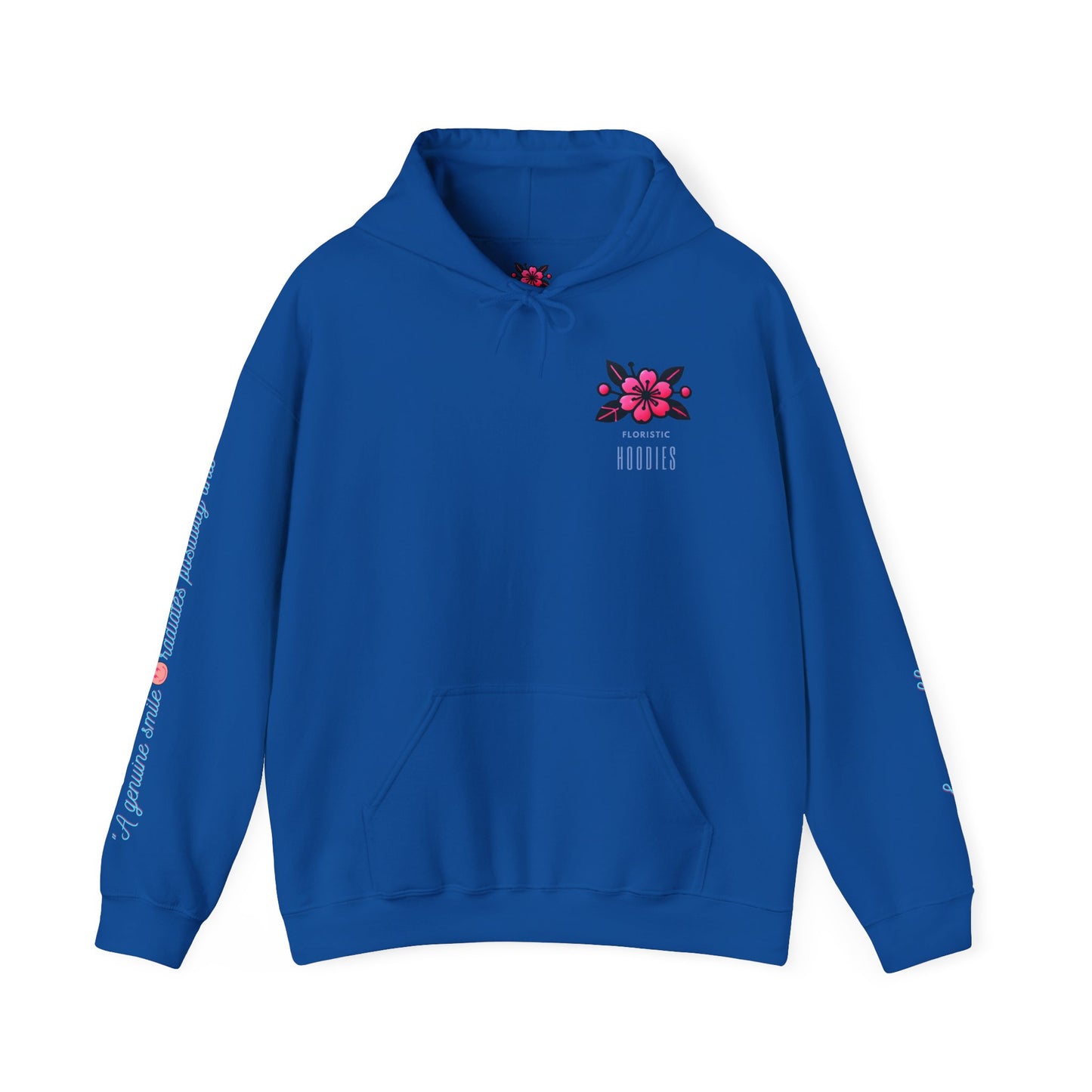 Floristic Hoodies - Genuine Smile Positive Energy Heavy Blend Hoodie