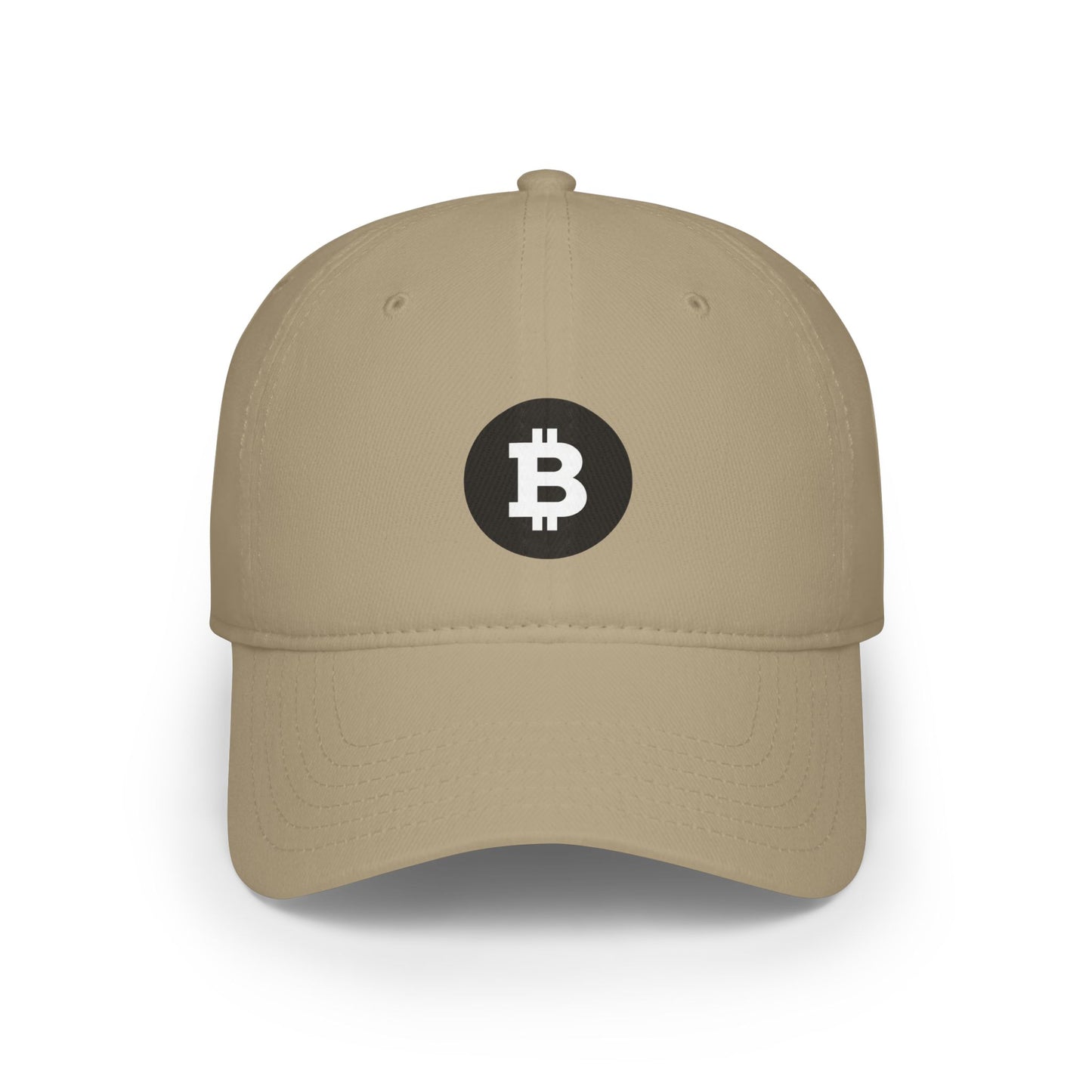 Bitcoin Low Profile Baseball Cap - Casual Red Hat for Cryptocurrency Enthusiasts