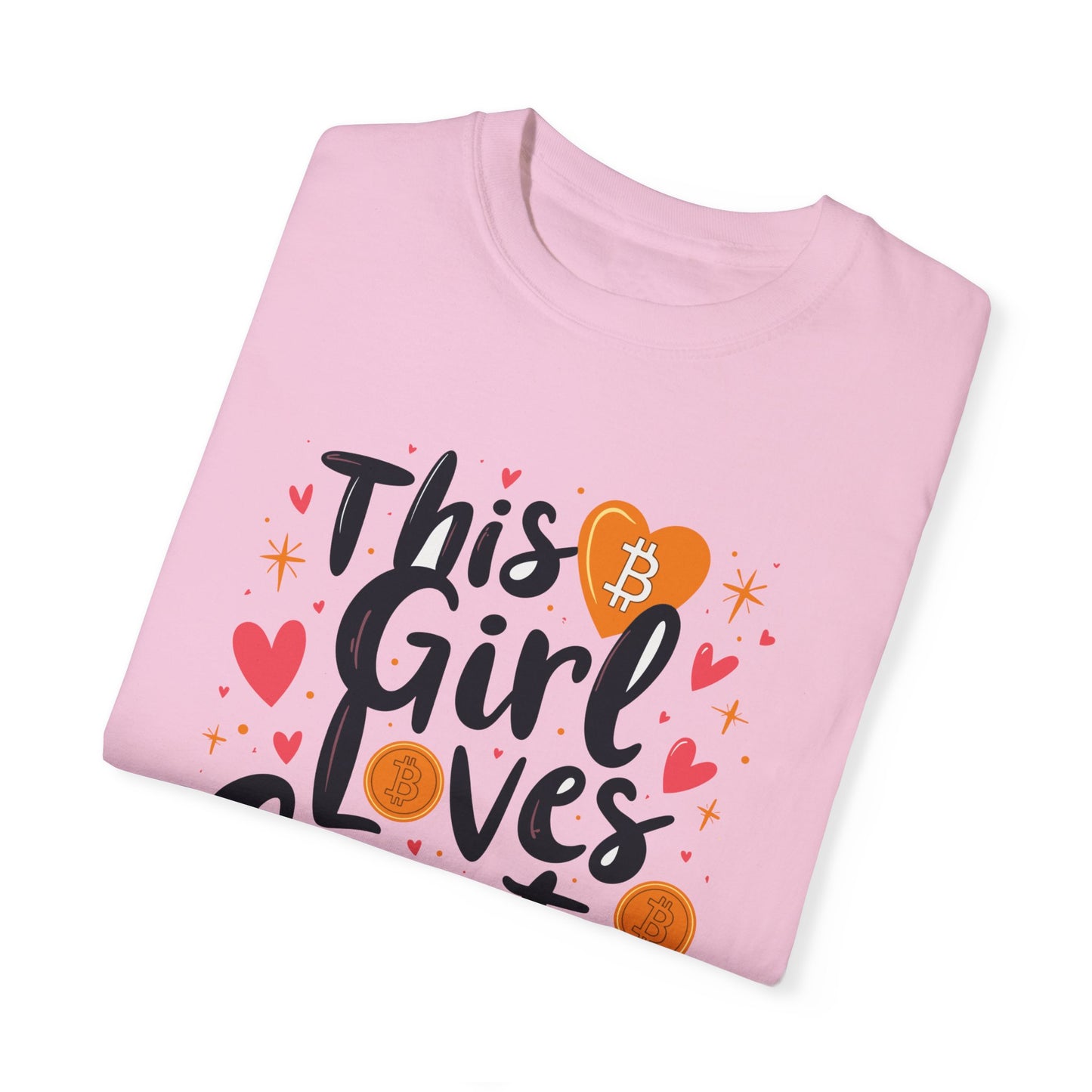 Bitcoin Girl Love Unisex T-shirt, Bitcoin Cryptocurrency Tee, Crypto Lover Gift, Digital Currency Shirt, BTC Merch