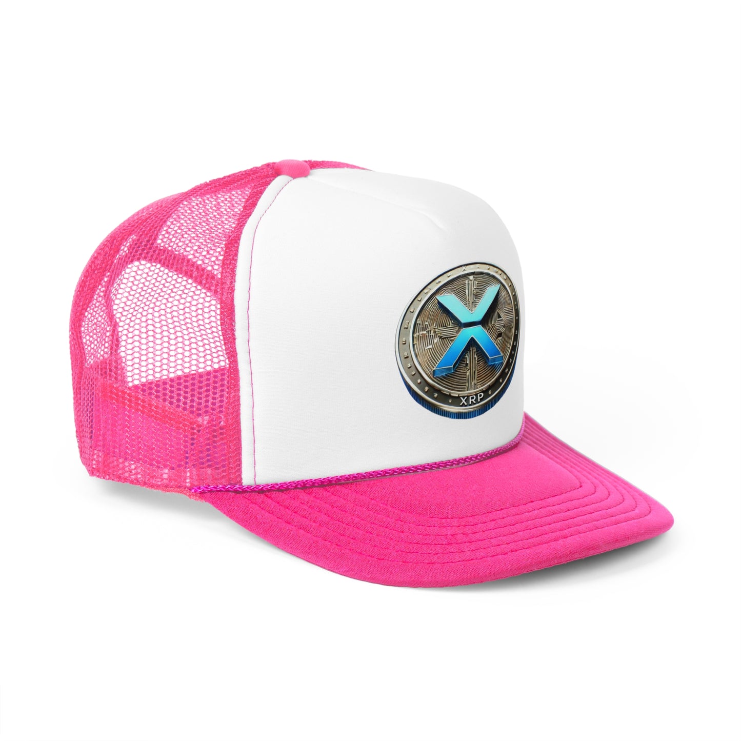 XRP Cryptocurrency Trucker Cap - Stylish Mesh Hat for Crypto Enthusiasts