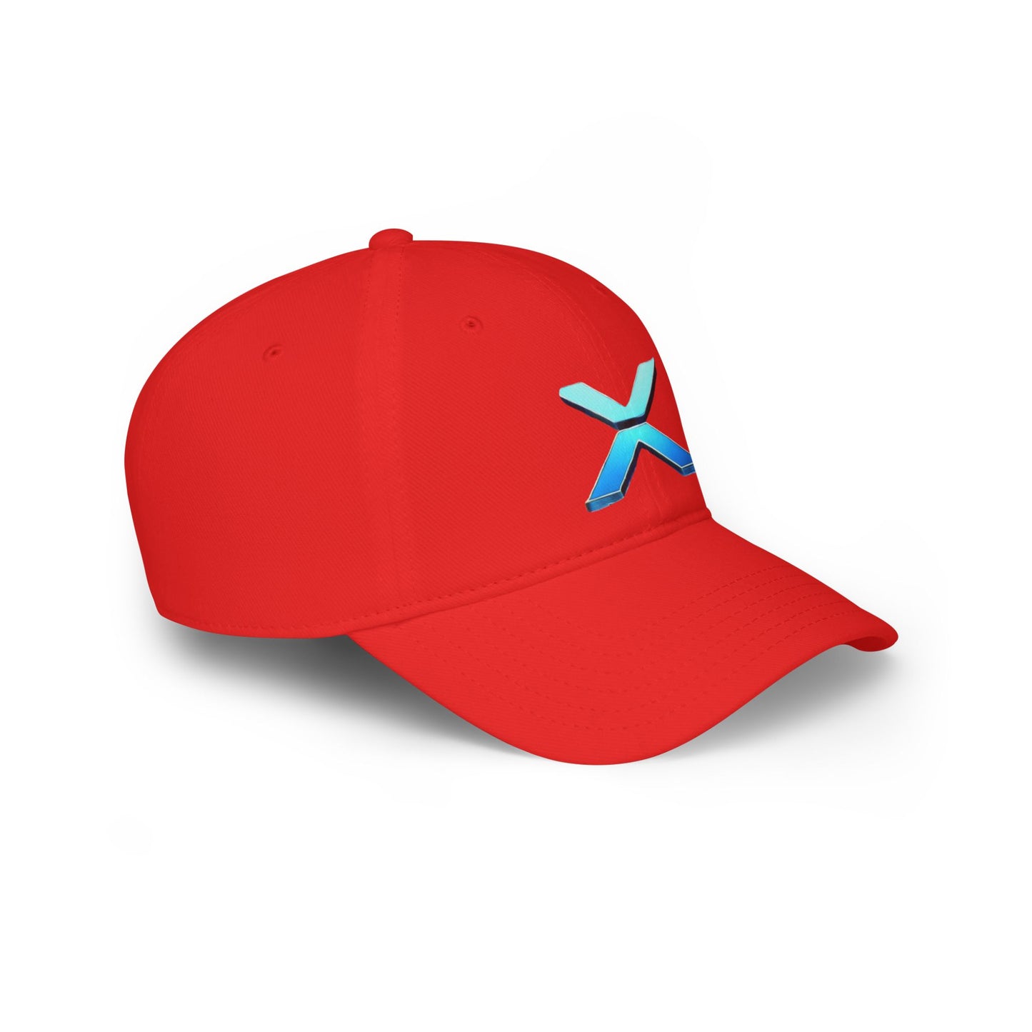 Low Profile Baseball Cap with Blue X Logo - Perfect for Casual Days and Outdoor Events