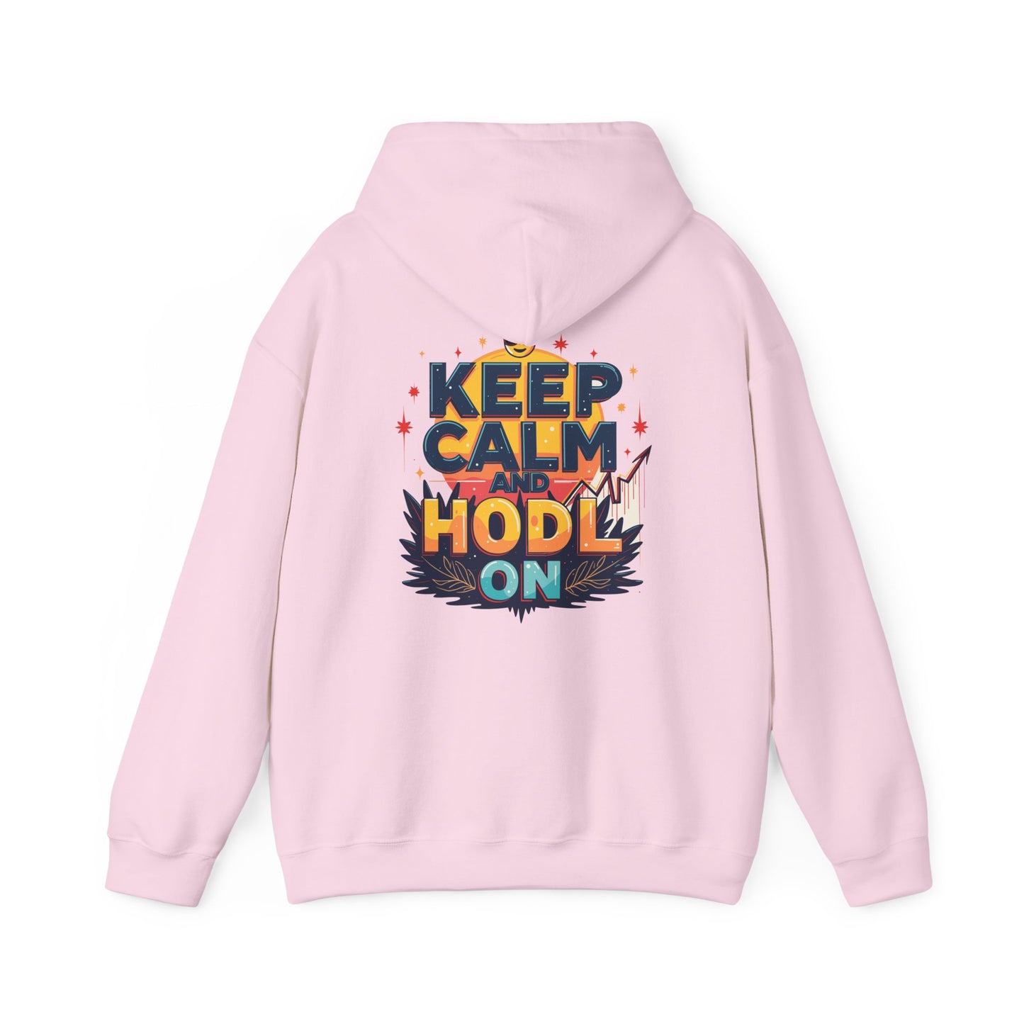 Bitcoin Inspired Unisex Hoodie - 'Keep Calm and HODL On'