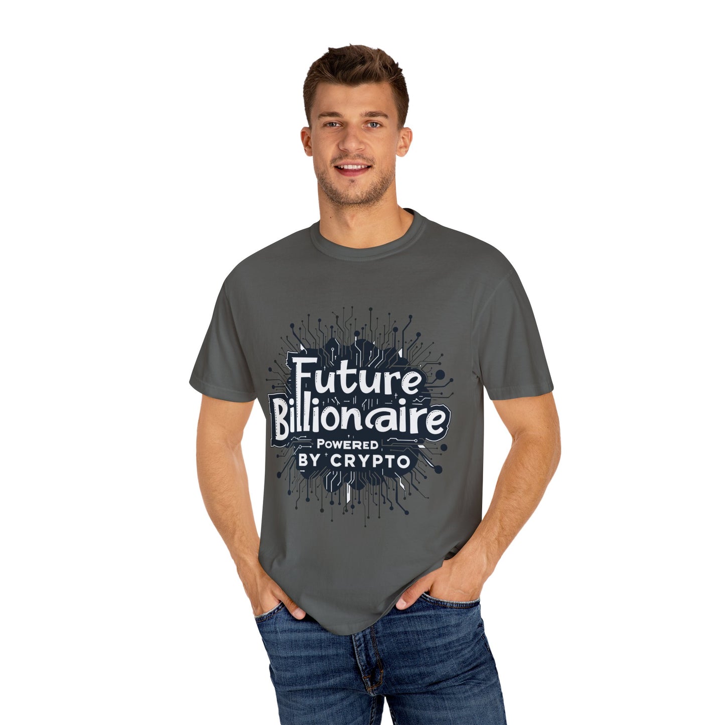 Future Billionaire By Crypto Unisex Garment-Dyed