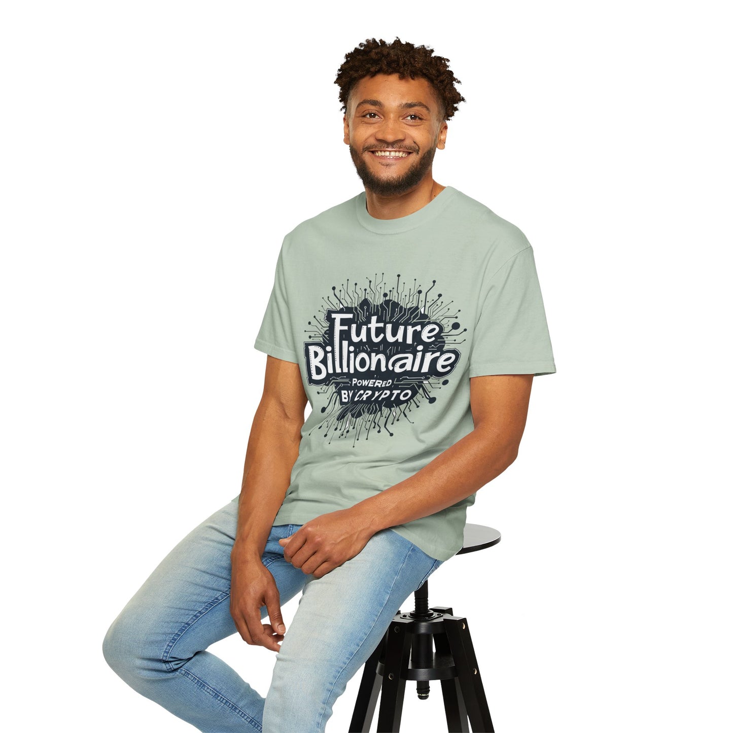 Future Billionaire By Crypto Unisex Garment-Dyed