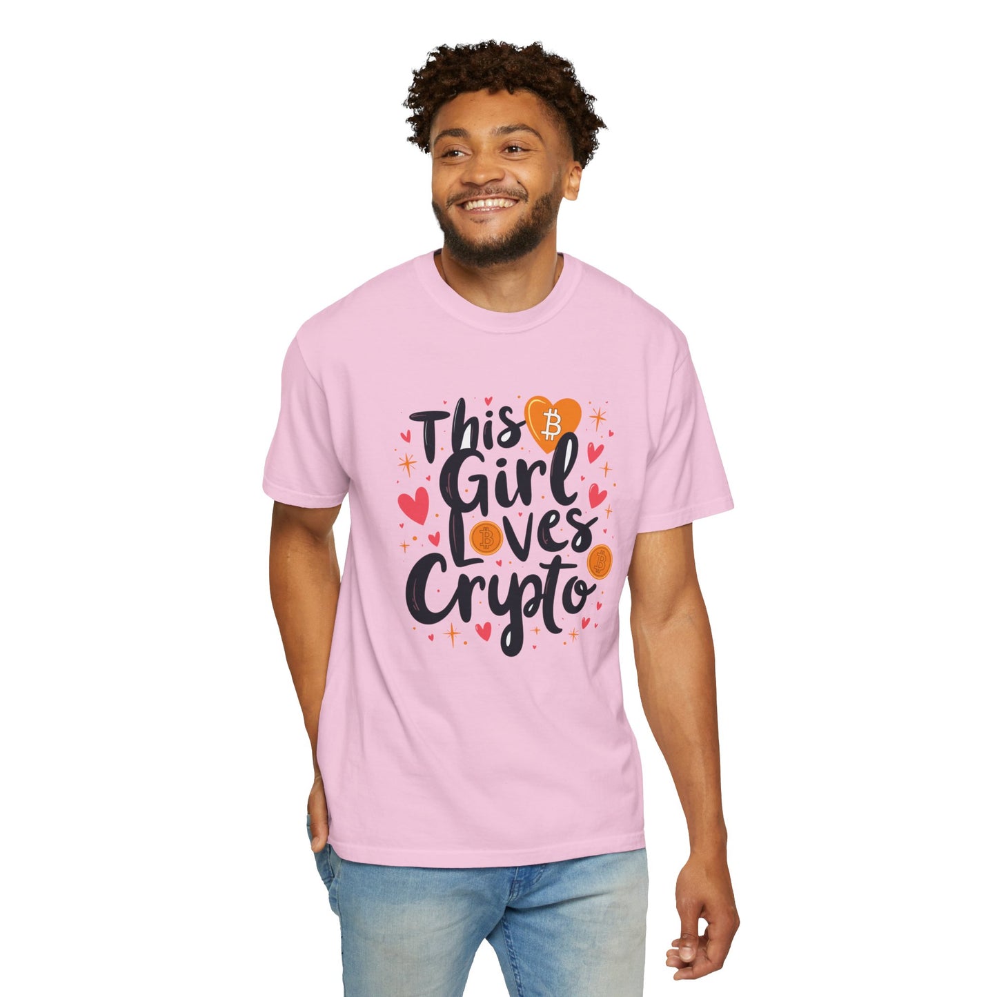 Bitcoin Girl Love Unisex T-shirt, Bitcoin Cryptocurrency Tee, Crypto Lover Gift, Digital Currency Shirt, BTC Merch