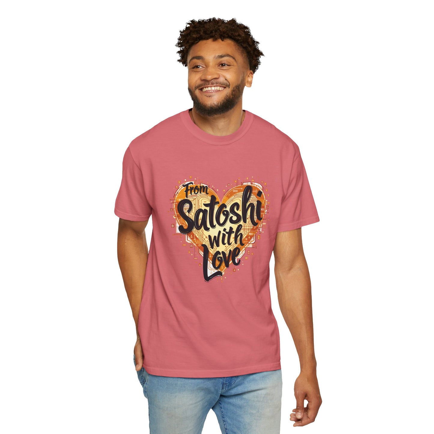 Bitcoin Satoshi Love Unisex Shirt, Cryptocurrency Tee, Crypto HODL T-shirt, Blockchain Gift, Digital Currency Apparel