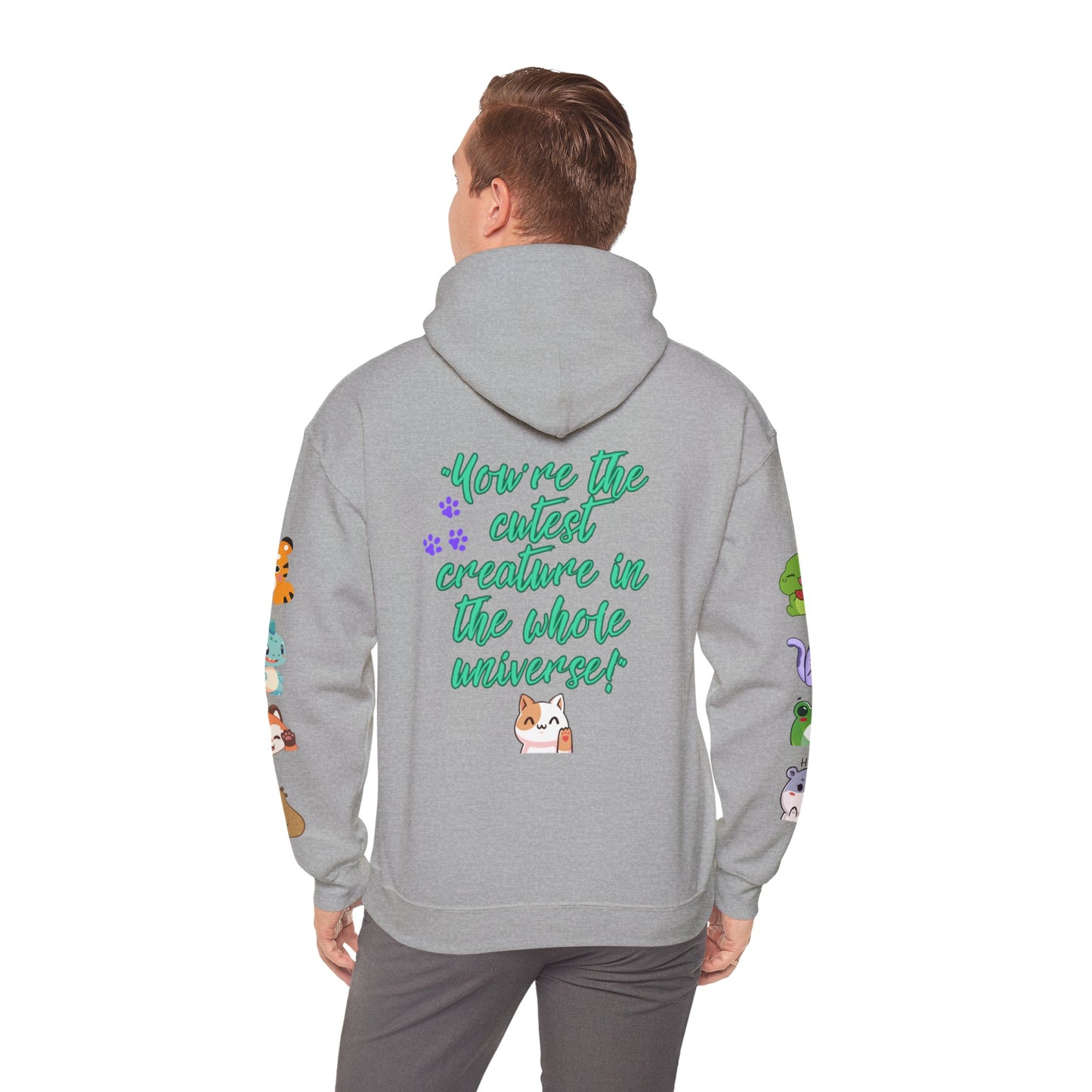 Faunaverse  Hoodies - Cute Creatures Unisex Hooded Sweatshirt – Cozy Animal Print for Animal Lovers