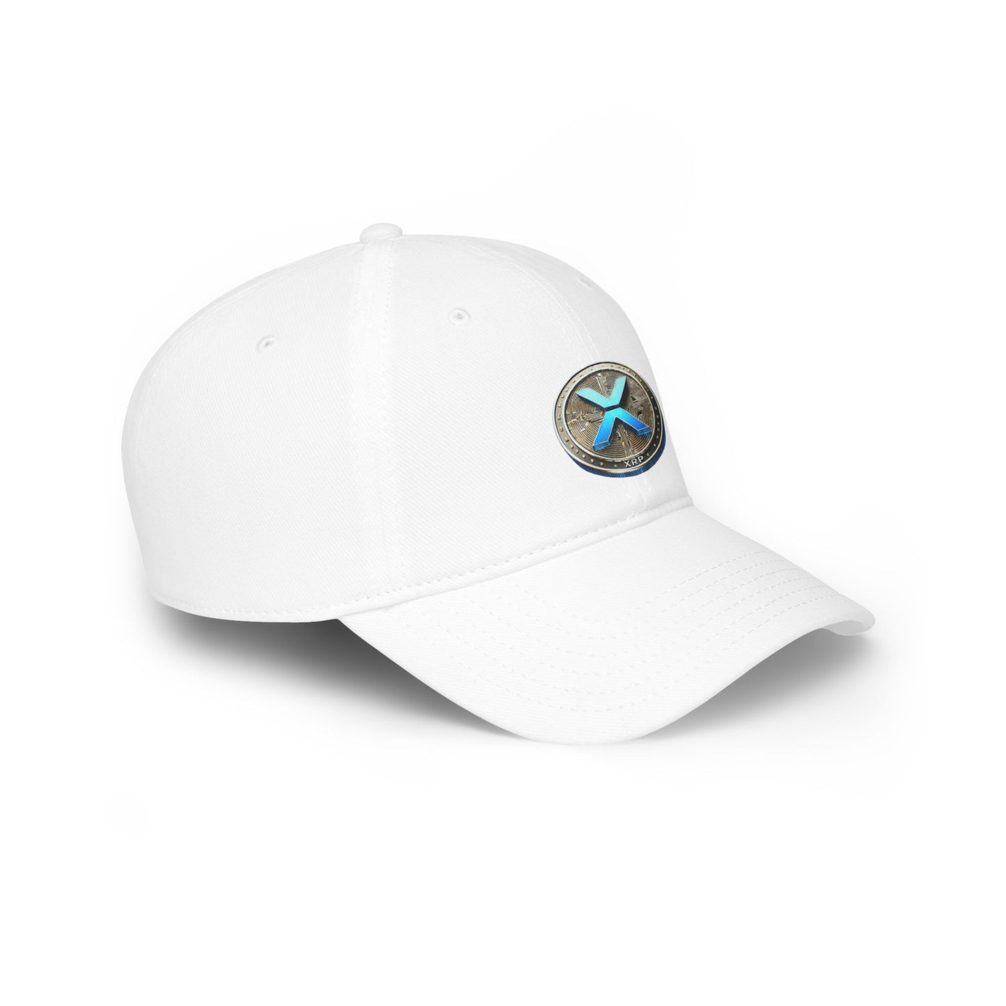 XRP Logo Low Profile Baseball Cap - Stylish Red Cap for Crypto Enthusiasts