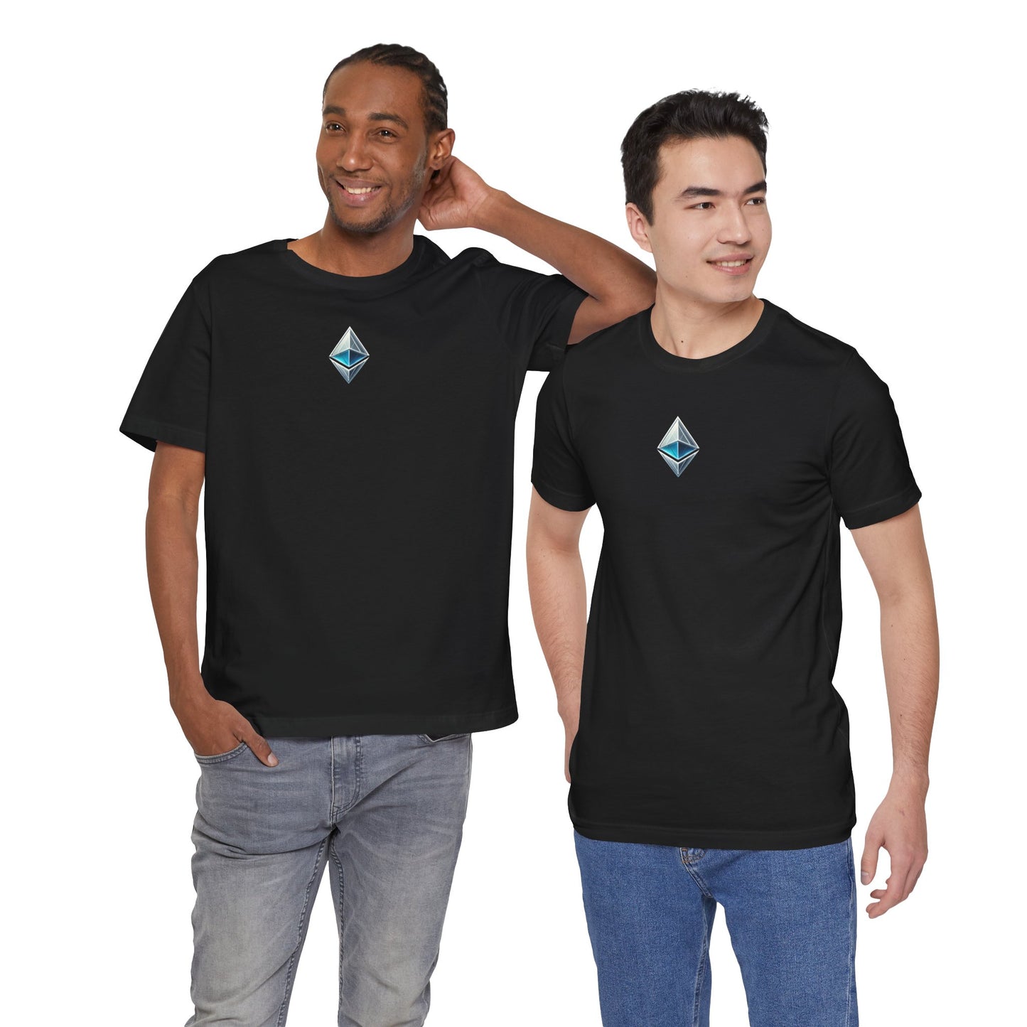 Ethereum Unisex Tee, Blockchain Cryptocurrency Shirt, Ether ETH Gift, Decentralized dApps Top, Crypto Enthusiast Apparel, Programmer T-Shirt