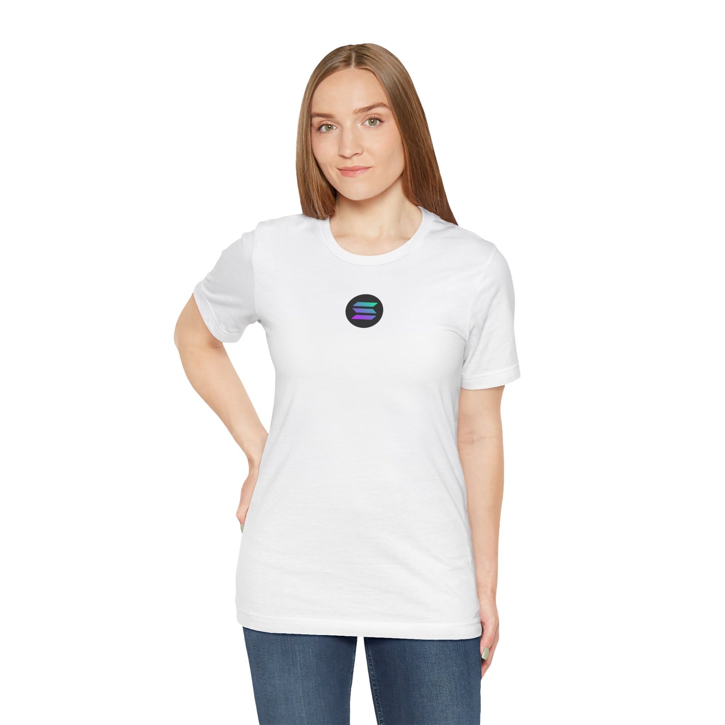 Solana Blockchain Tee, Unisex Jersey Short Sleeve Shirt, Crypto Gift, Decentralized Computing Top