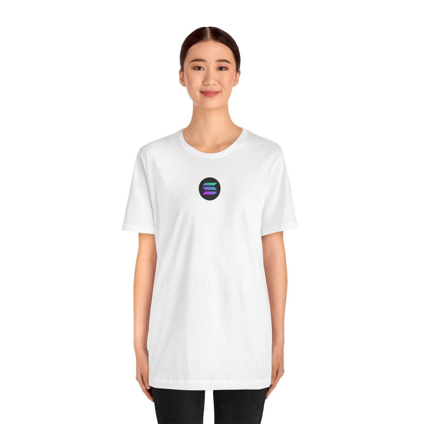 Solana Blockchain Tee, Unisex Jersey Short Sleeve Shirt, Crypto Gift, Decentralized Computing Top