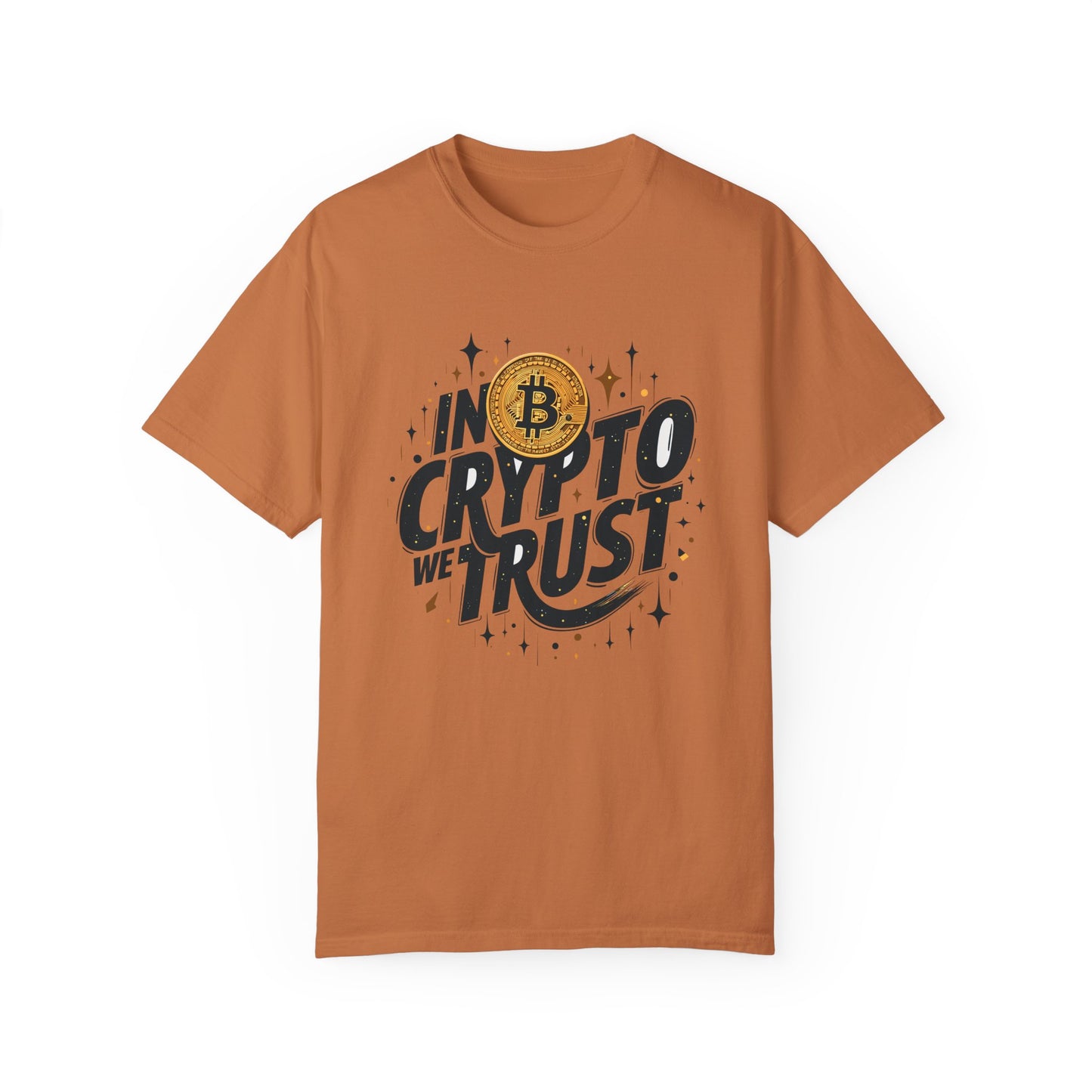 Bitcoin in crypto trust Unisex T-Shirt, Cryptocurrency Tee, Bitcoin Logo Shirt, Gift for Crypto Enthusiasts, Crypto Trader Apparel