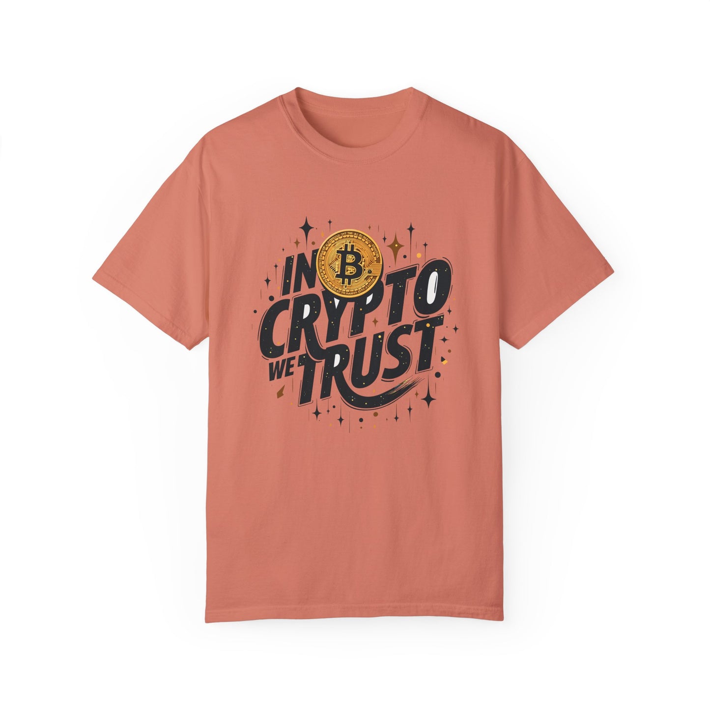 Bitcoin in crypto trust Unisex T-Shirt, Cryptocurrency Tee, Bitcoin Logo Shirt, Gift for Crypto Enthusiasts, Crypto Trader Apparel