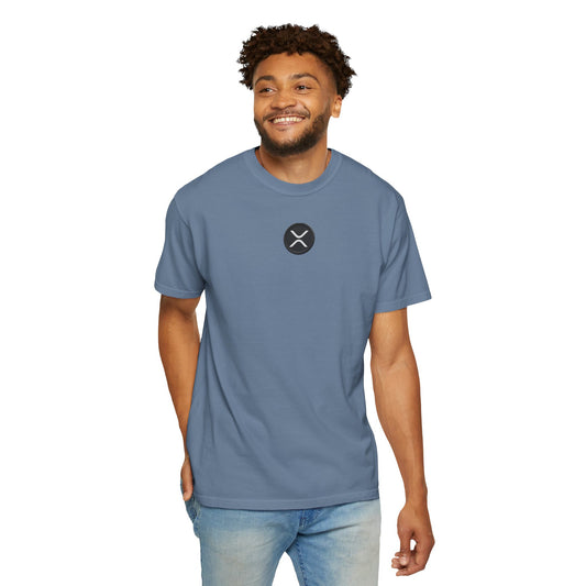 XRP Cryptocurrency Unisex Garment-Dyed T-shirt, Ripple Logo Tee, Crypto Investor Gift, Digital Currency Shirt, Ripple XRP Merch, Finance