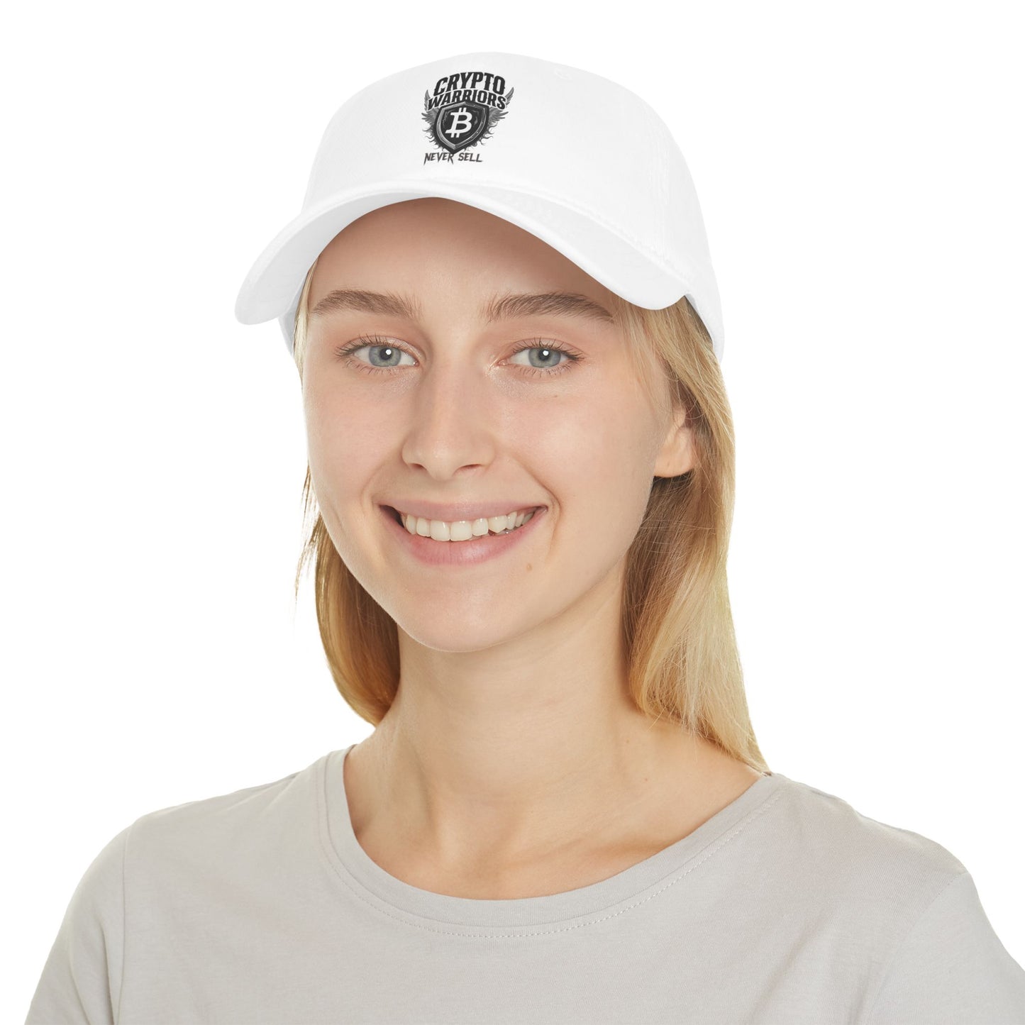 Crypto Warriors Low Profile Baseball Cap - Never Sell Red Hat