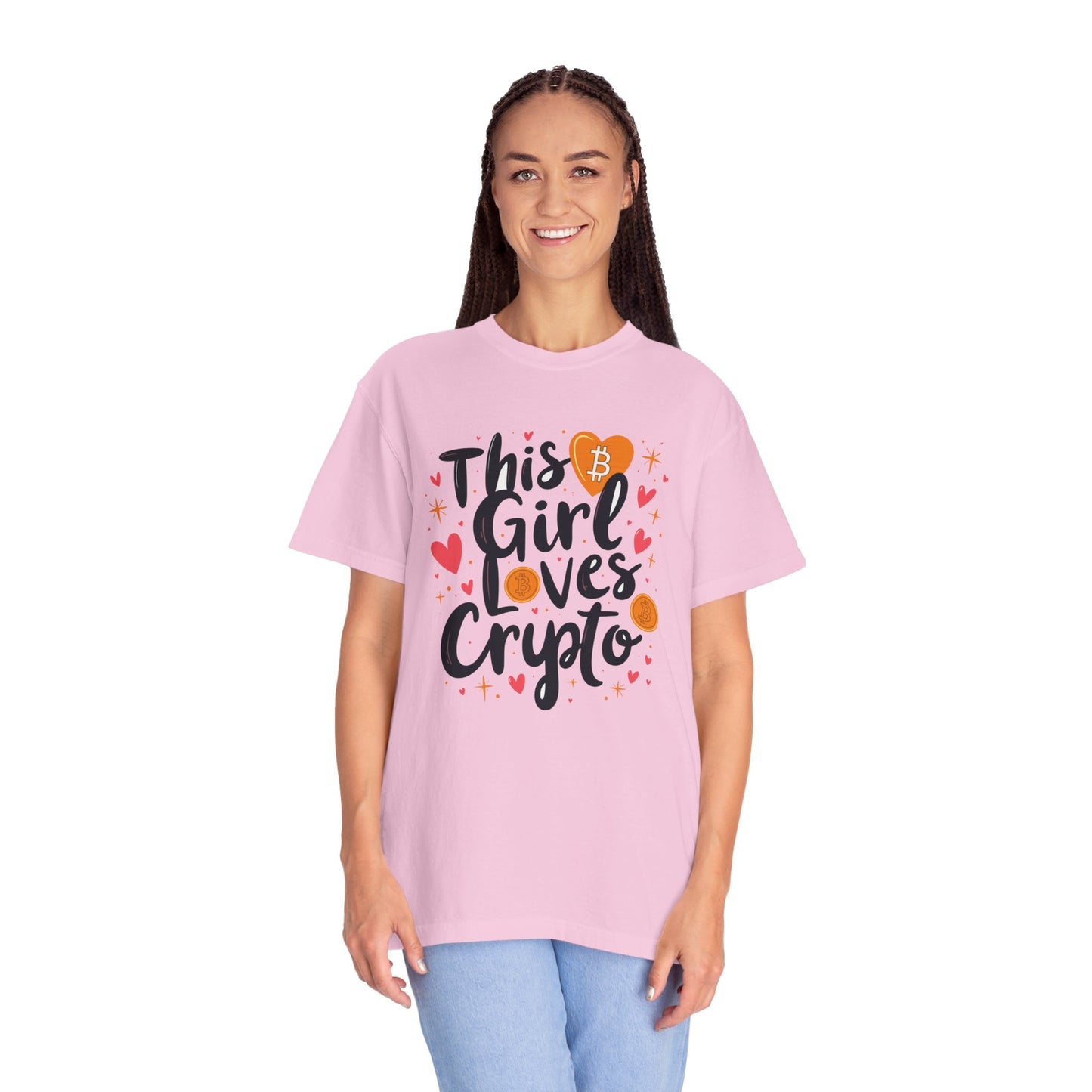 Bitcoin Girl Love Unisex T-shirt, Bitcoin Cryptocurrency Tee, Crypto Lover Gift, Digital Currency Shirt, BTC Merch