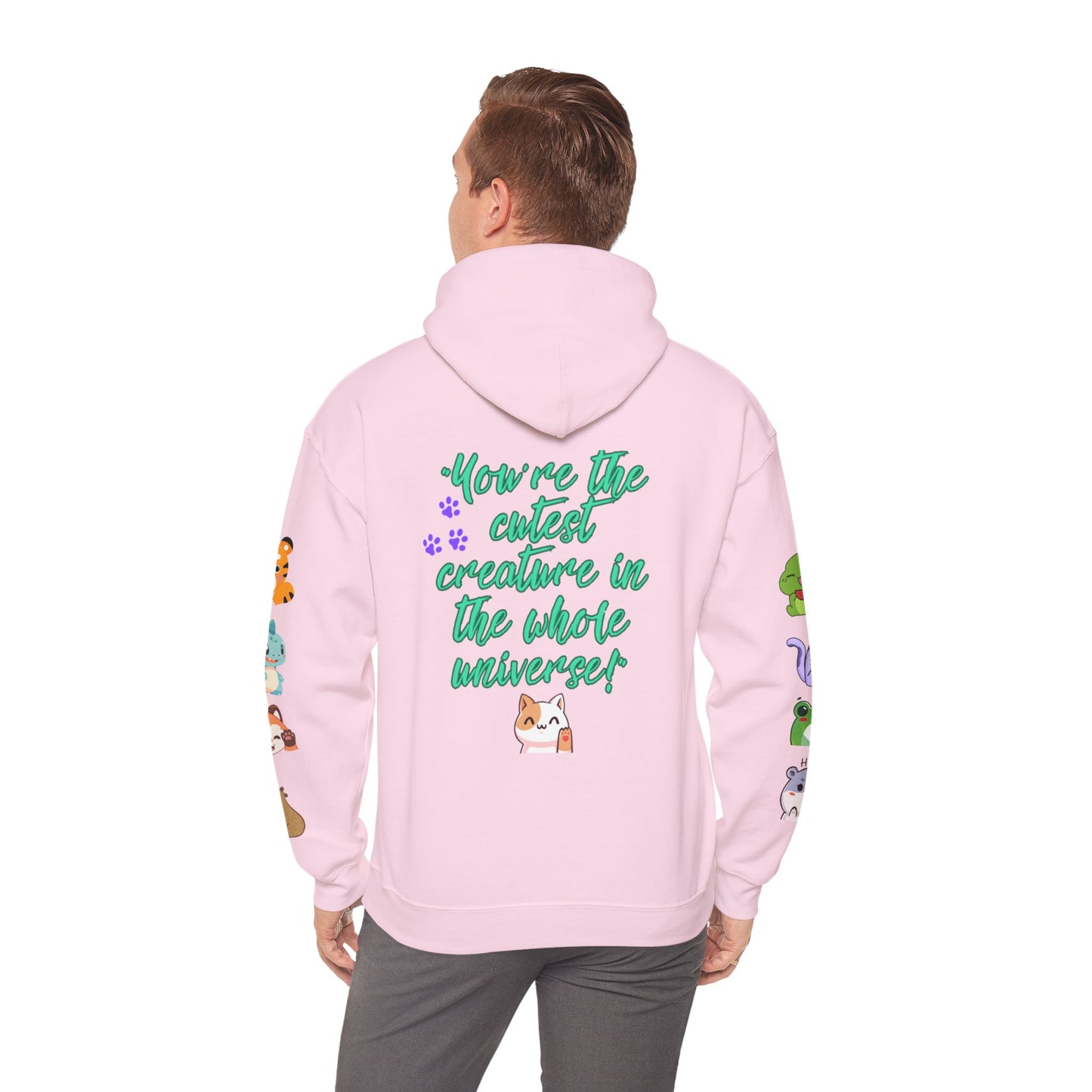 Faunaverse  Hoodies - Cute Creatures Unisex Hooded Sweatshirt – Cozy Animal Print for Animal Lovers