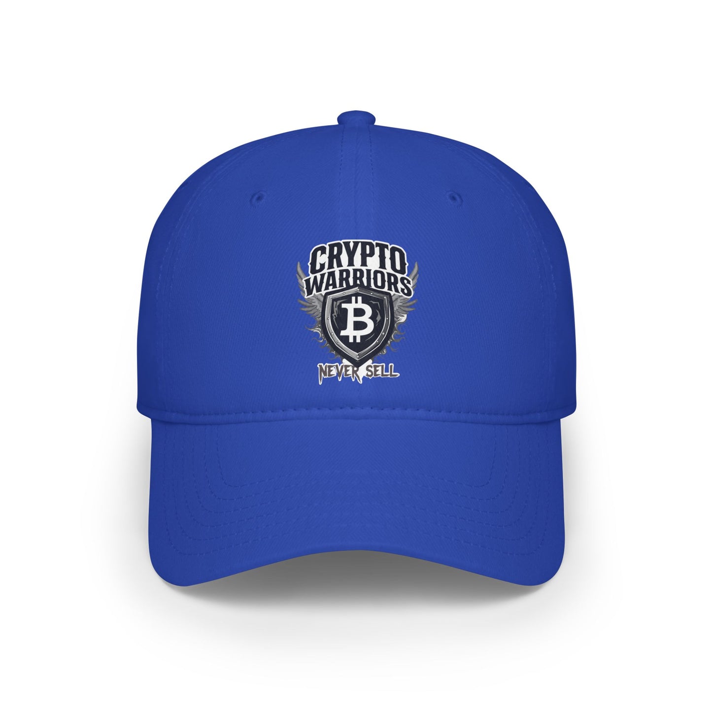 Crypto Warriors Low Profile Baseball Cap - Never Sell Red Hat