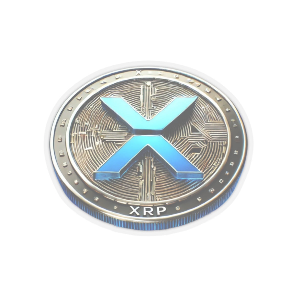 XRP Coin Kiss-Cut Stickers - Perfect for Tech Lovers and Crypto Enthusiasts