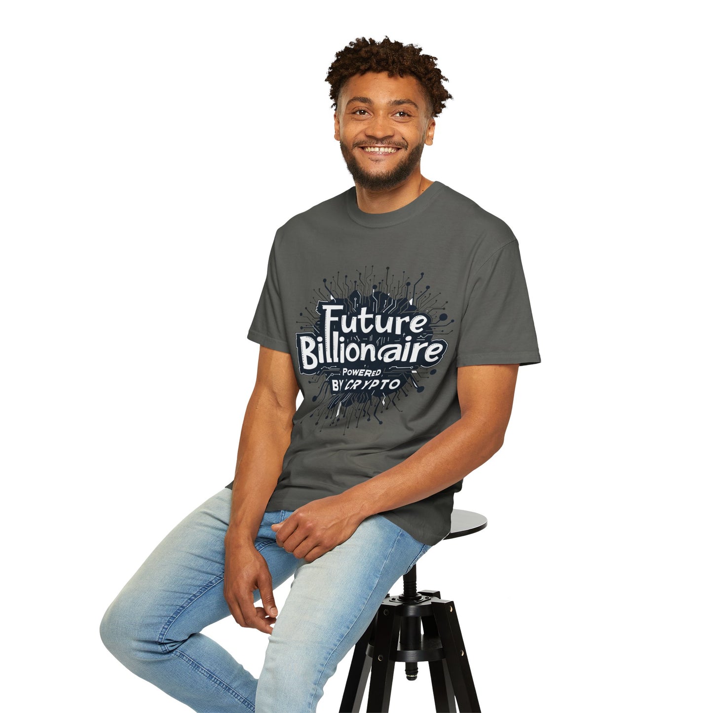 Future Billionaire By Crypto Unisex Garment-Dyed