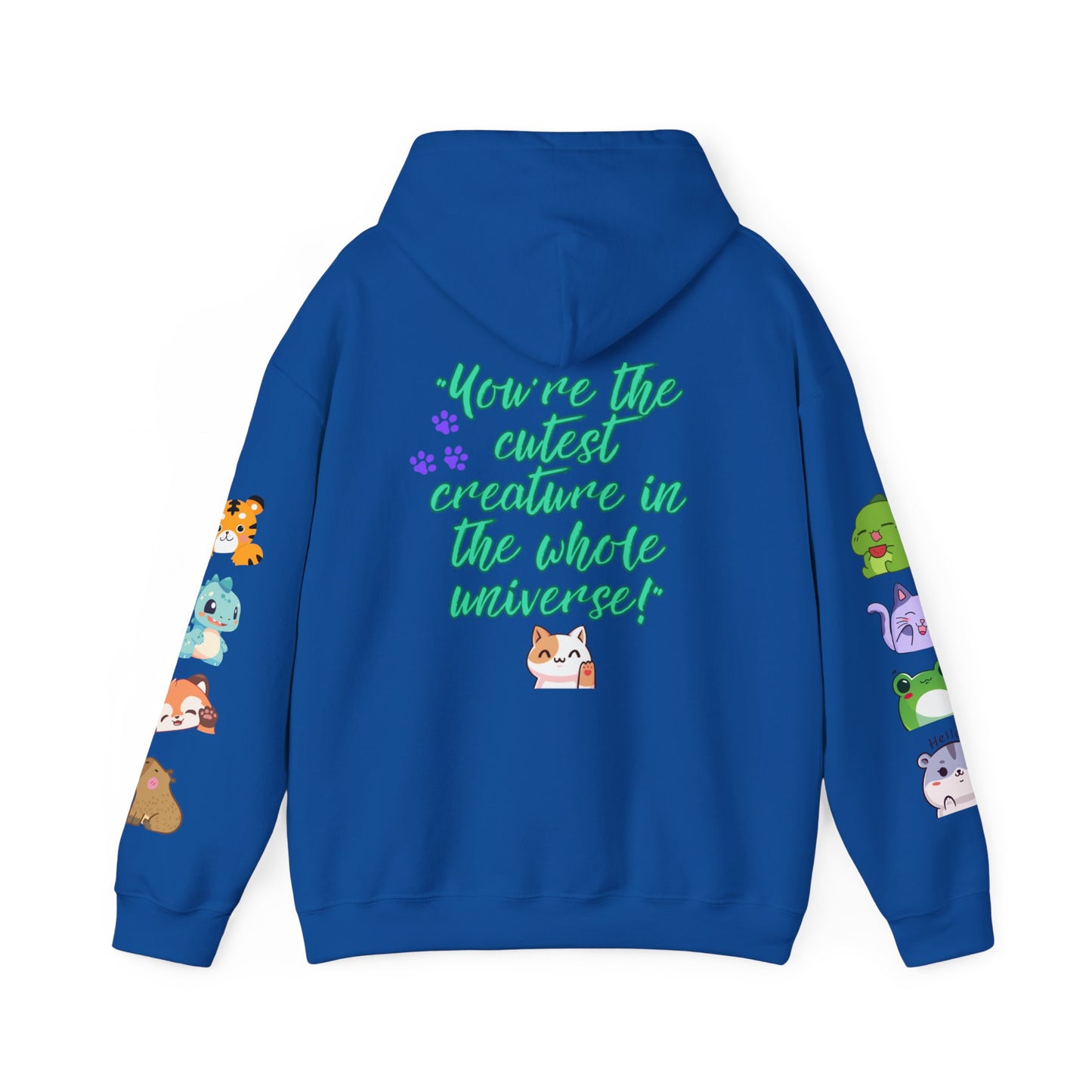 Faunaverse  Hoodies - Cute Creatures Unisex Hooded Sweatshirt – Cozy Animal Print for Animal Lovers