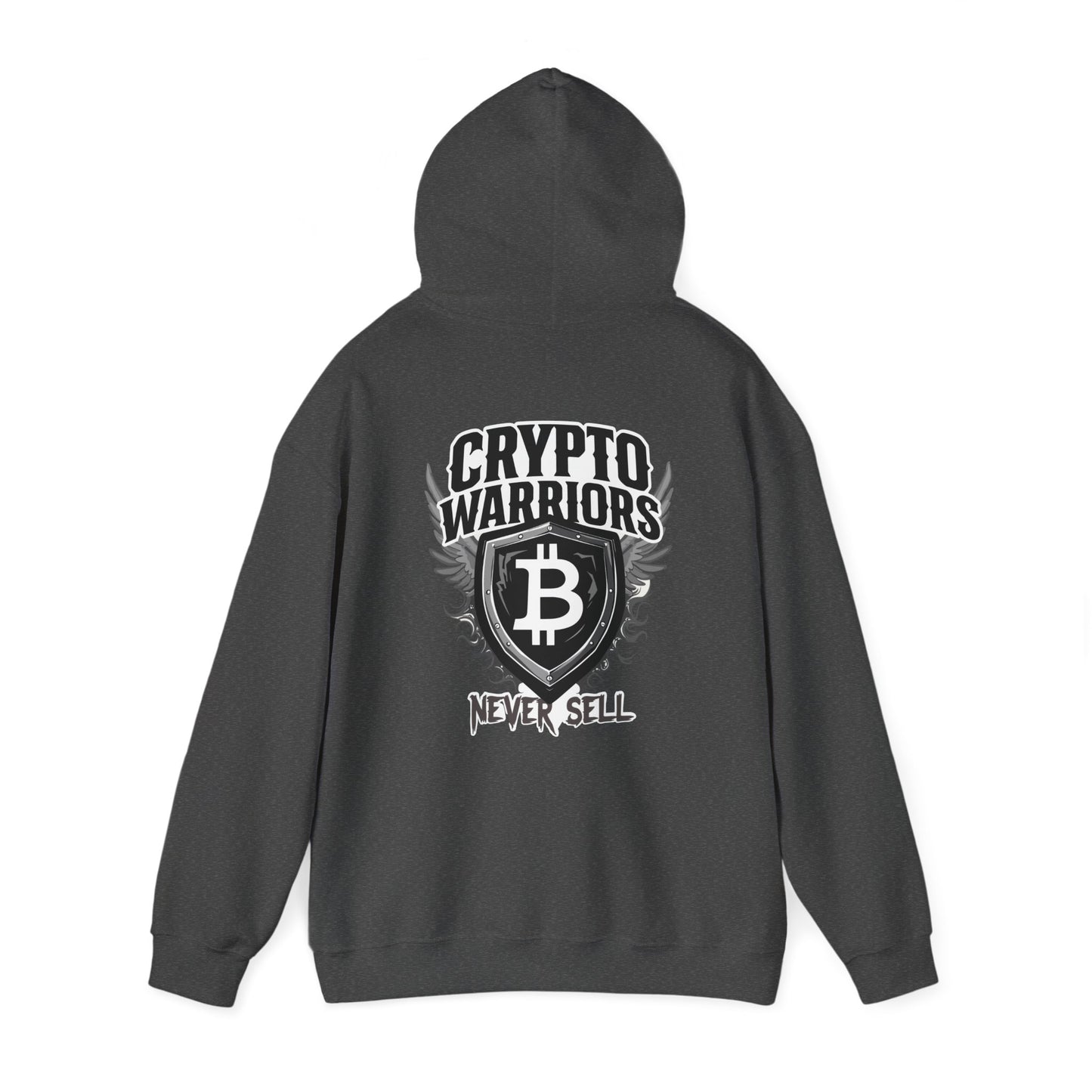 Crypto Warriors Unisex Heavy Blend™ Hoodie - Never Sell Design